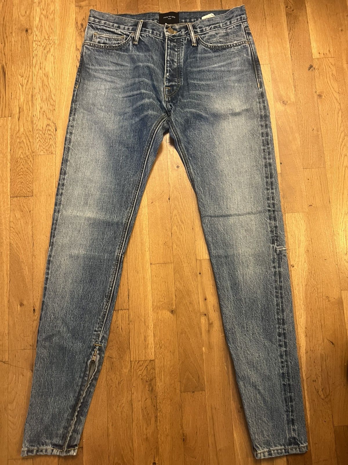d*3様 Fear of God 5th Selvedge Romper Den Fear of God Romper Denim Jeans | Grailed