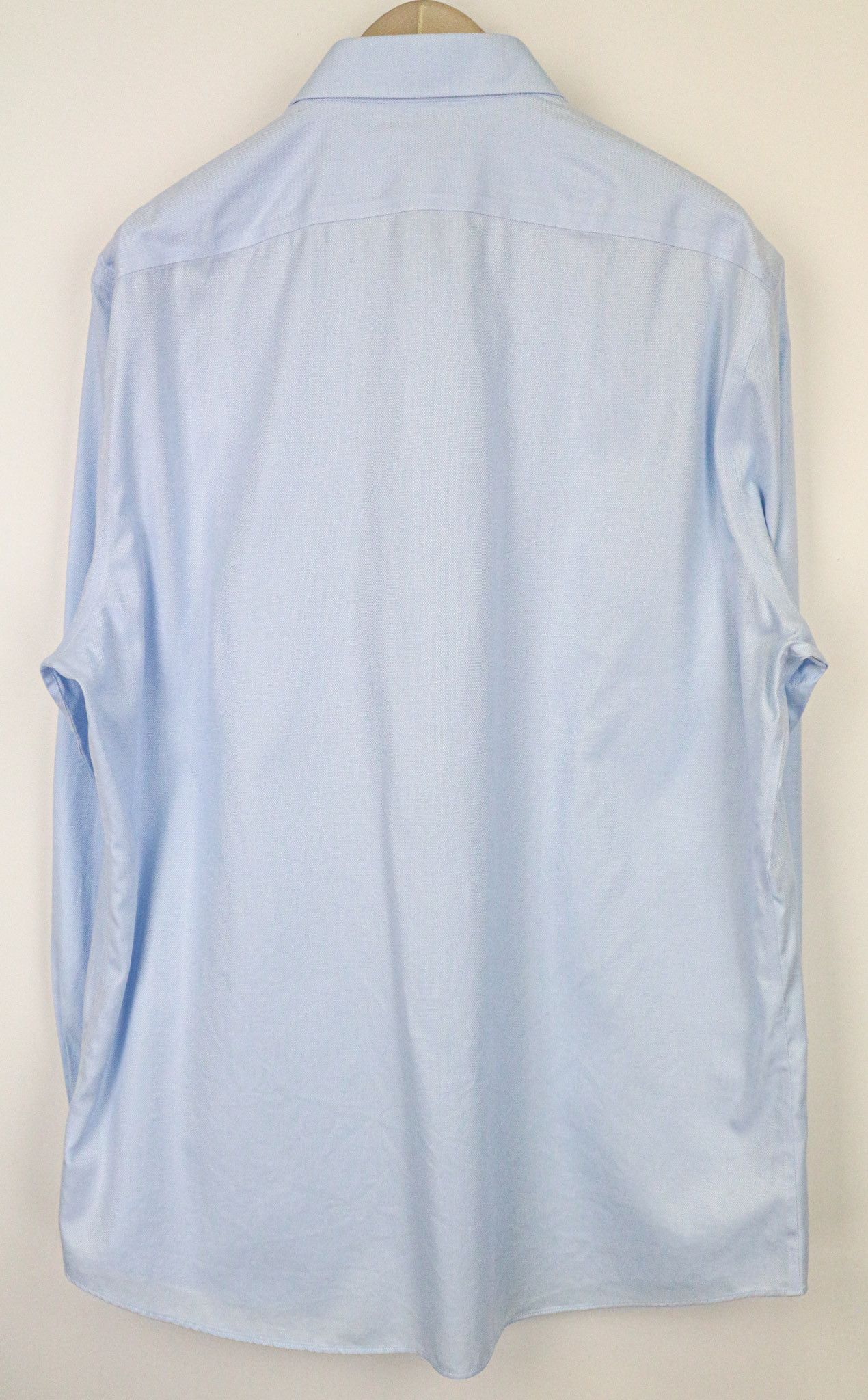 Suitsupply TRAVELLER 45/17 3/4 Blue Cotton Shirt 74782 Size US L / EU 52-54 / 3 - 2 Thumbnail