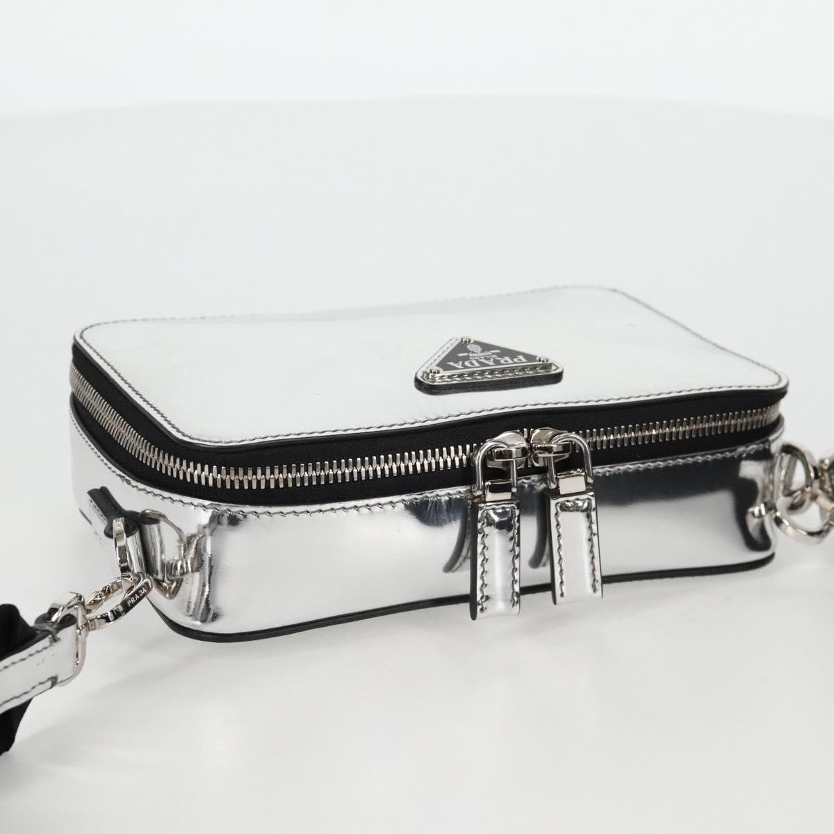 Prada PRADA Shoulder Bag Leather Silver 2vh070 2vh070 Size ONE SIZE - 6 Thumbnail