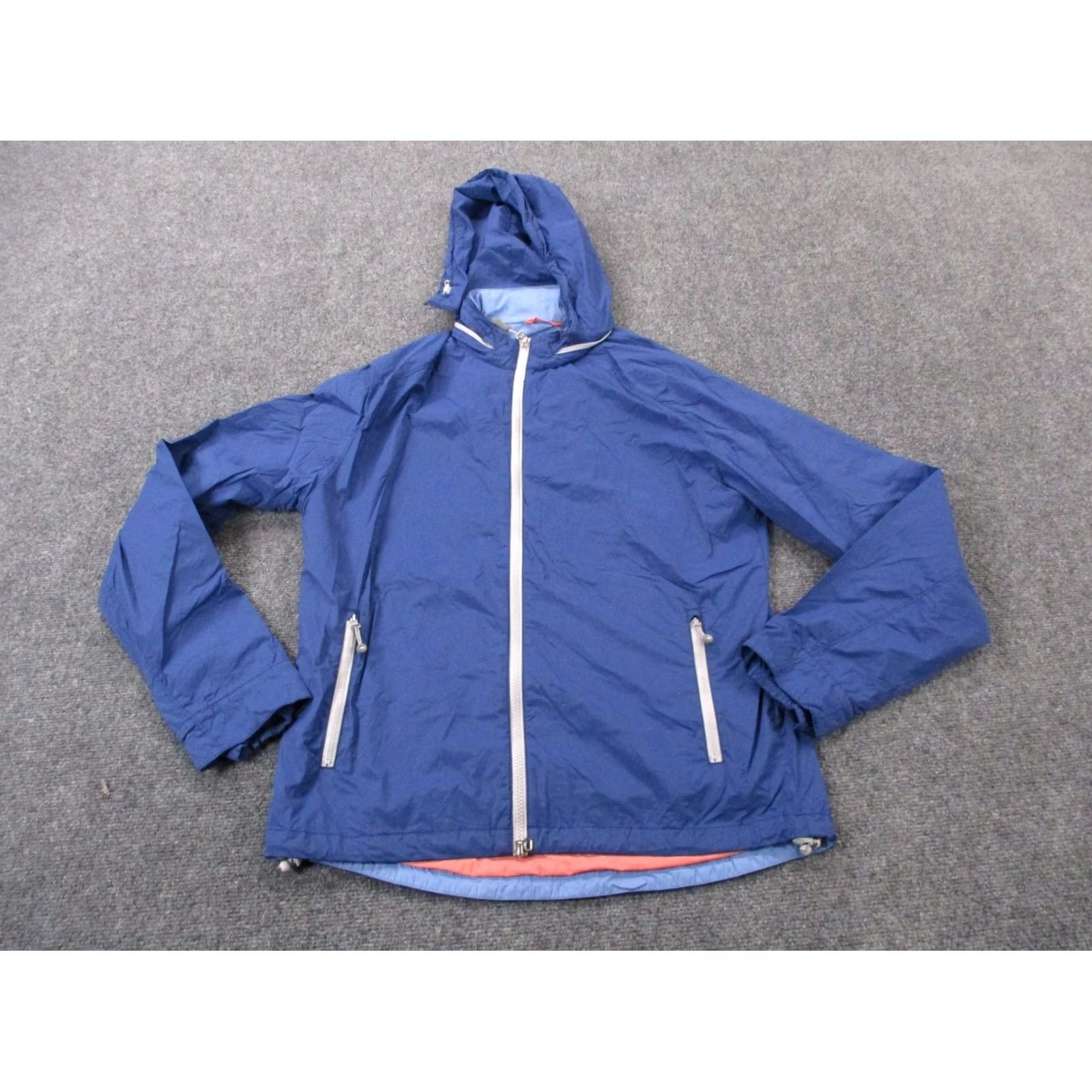 Peter Millar Peter Millar Jacket Mens M Blue Nylon Hyperlight Shield Performance Golf Windbreaker Full Zip Hooded Lightweight Packable Pockets Zipped Size US M / EU 48-50 / 2 - 2 Thumbnail