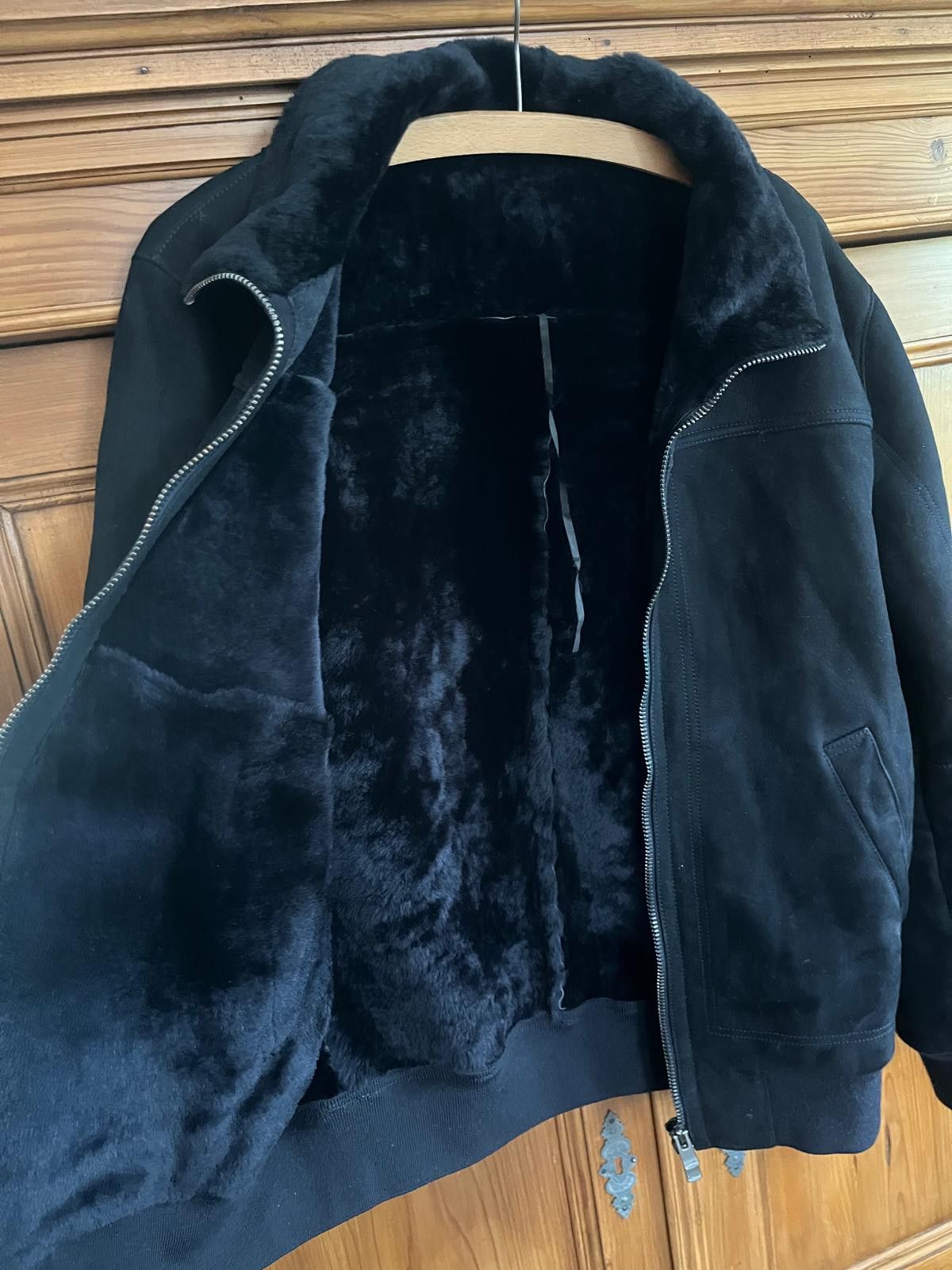 Drome "Drome" Dark Blue Navy Shearling Lambskin Leather Jacket M Size US M / EU 48-50 / 2 - 4 Thumbnail
