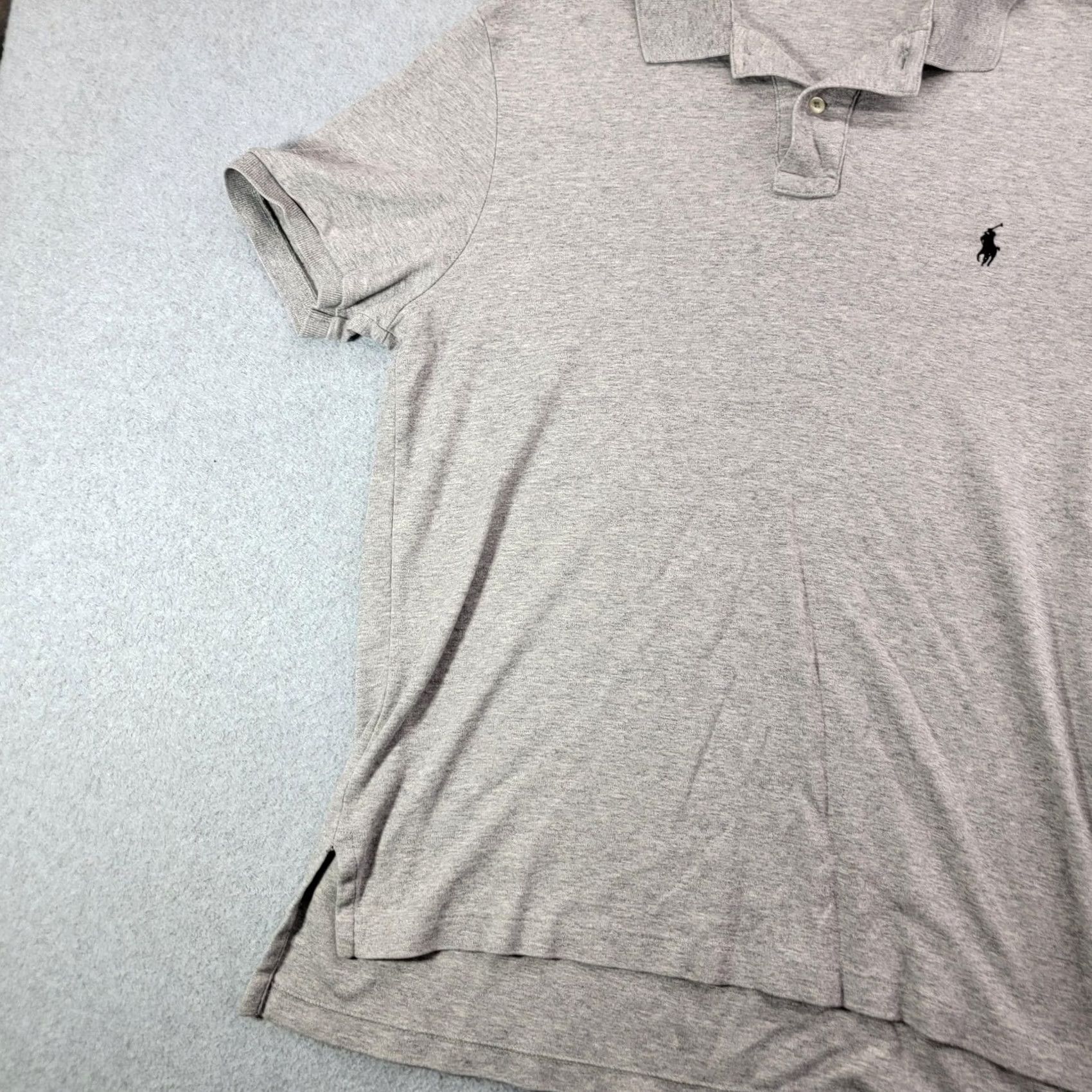 Polo Ralph Lauren Polo Ralph Lauren Polo Shirt Mens Large Gray Short Sleeve Cotton Pony Logo Size US L / EU 52-54 / 3 - 5 Thumbnail