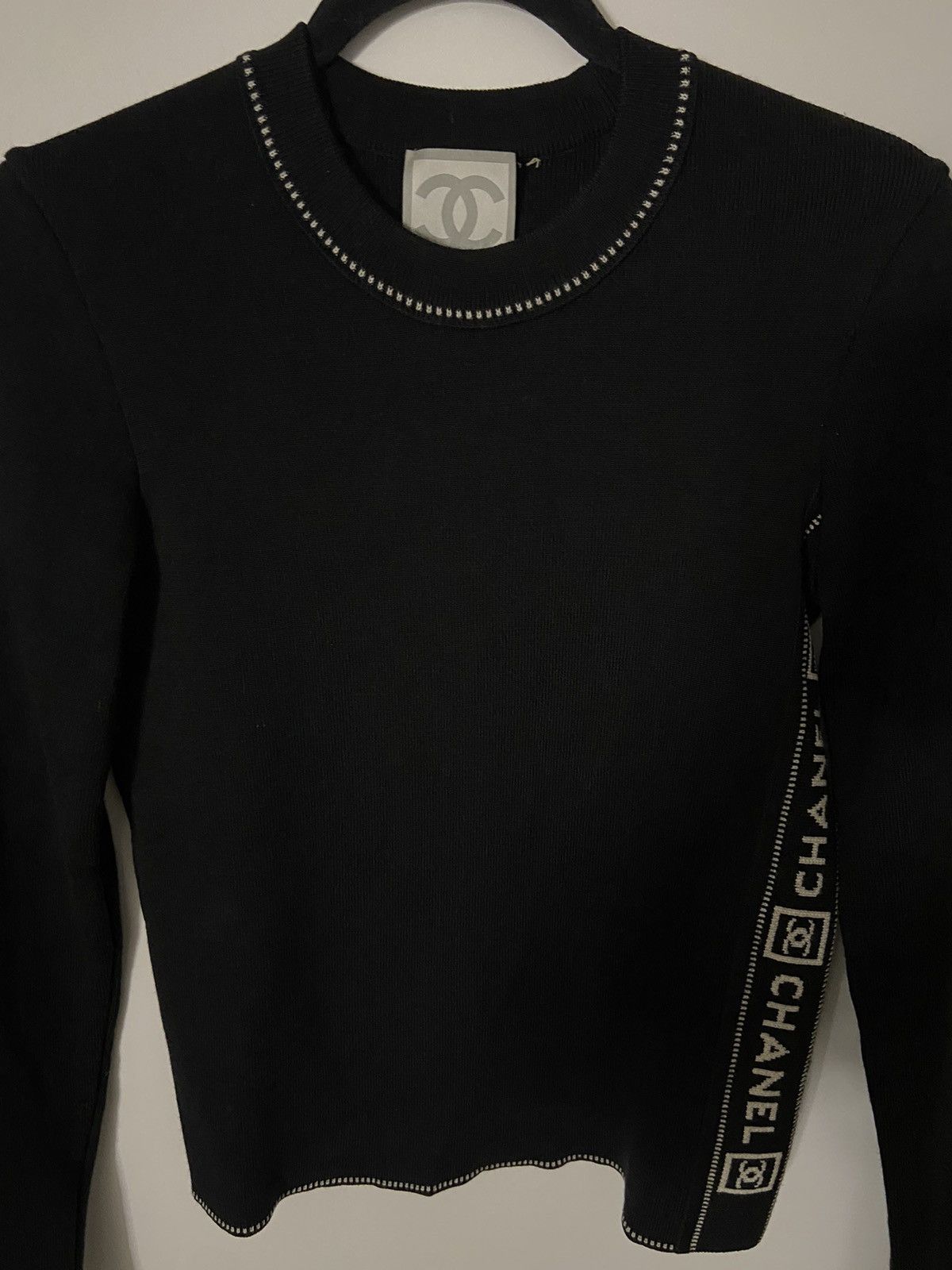 Chanel Vintage Chanel interlocking CC Longsleeve Pullover Size M / US 6-8 / IT 42-44 - 3 Thumbnail