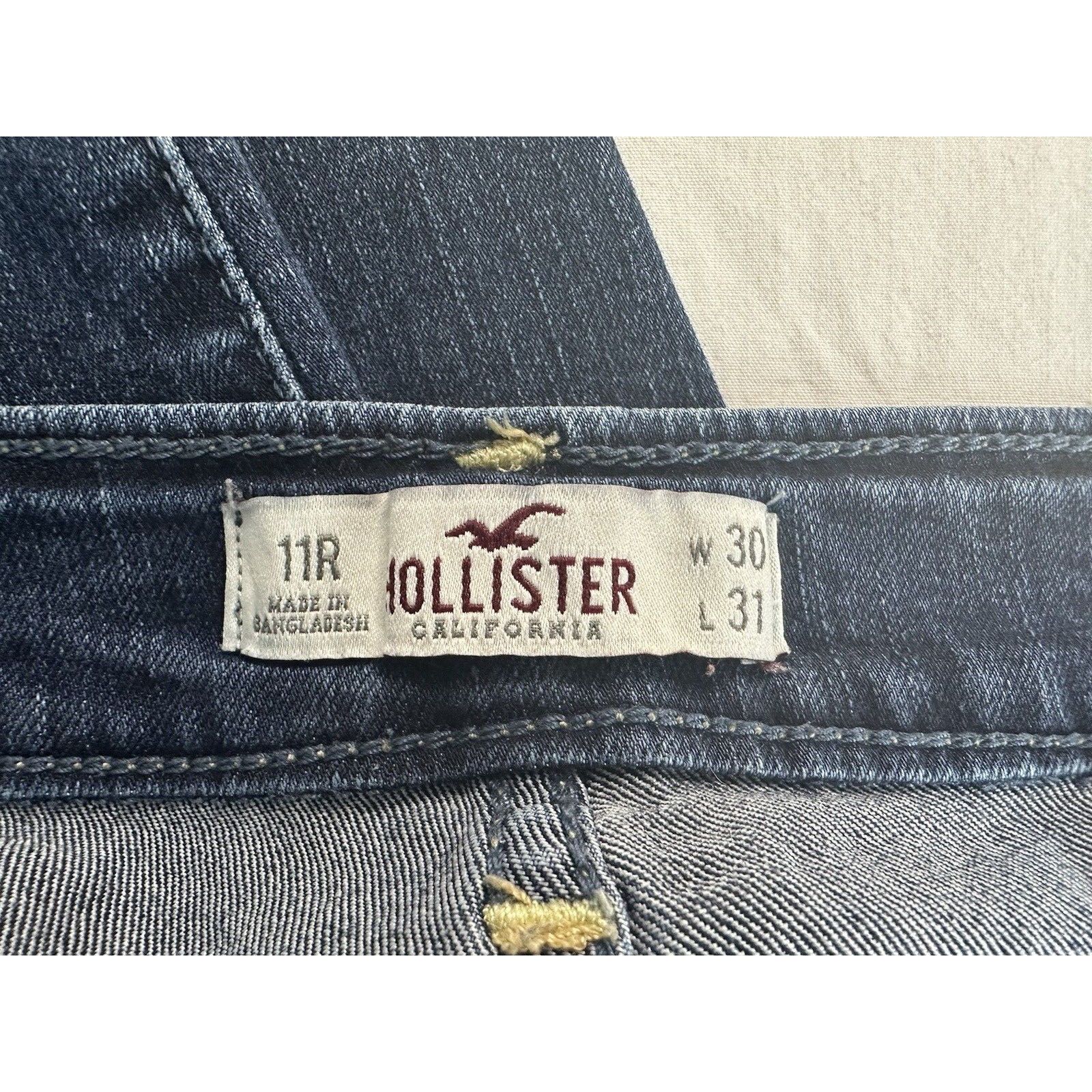 Hollister Hollister California Jeans Blue 11R, 30x31 Dark Wash Denim Size 32" / US 10 / IT 46 - 4 Thumbnail