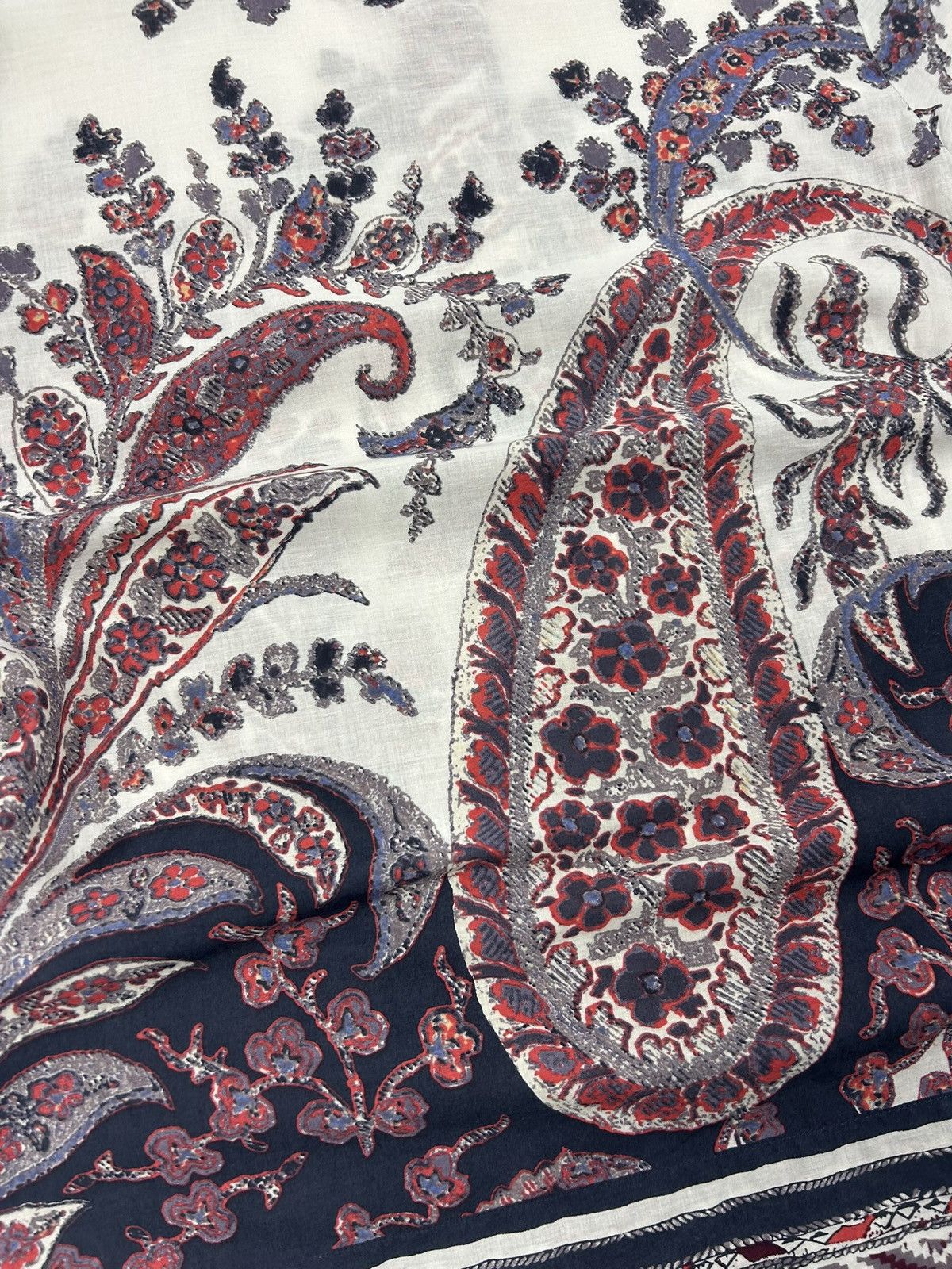 Isabel Marant Etoile Isabel Marant Étoile Tullya Blouse Paisley Cotton Top M Size M / US 6-8 / IT 42-44 - 10 Thumbnail