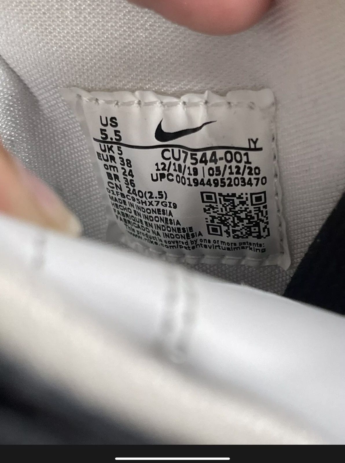 Nike Dunk High AMBUSH Black White 2019 Womens 5.5 New Panda