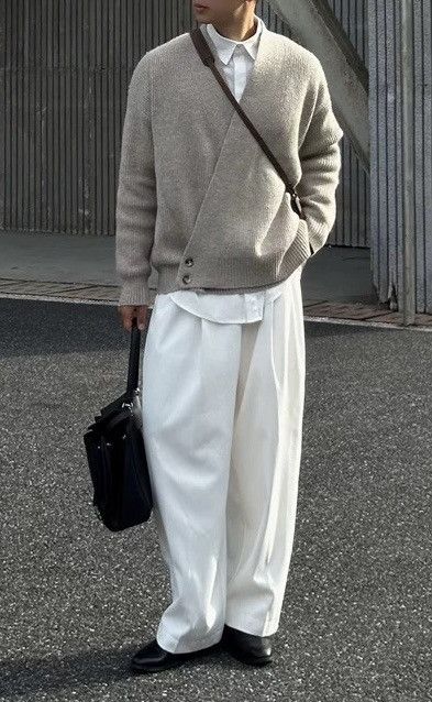 Japanese Brand × Vintage Cleanfit retro fashion wrap cardigan knitwear Size US M / EU 48-50 / 2 - 7 Thumbnail