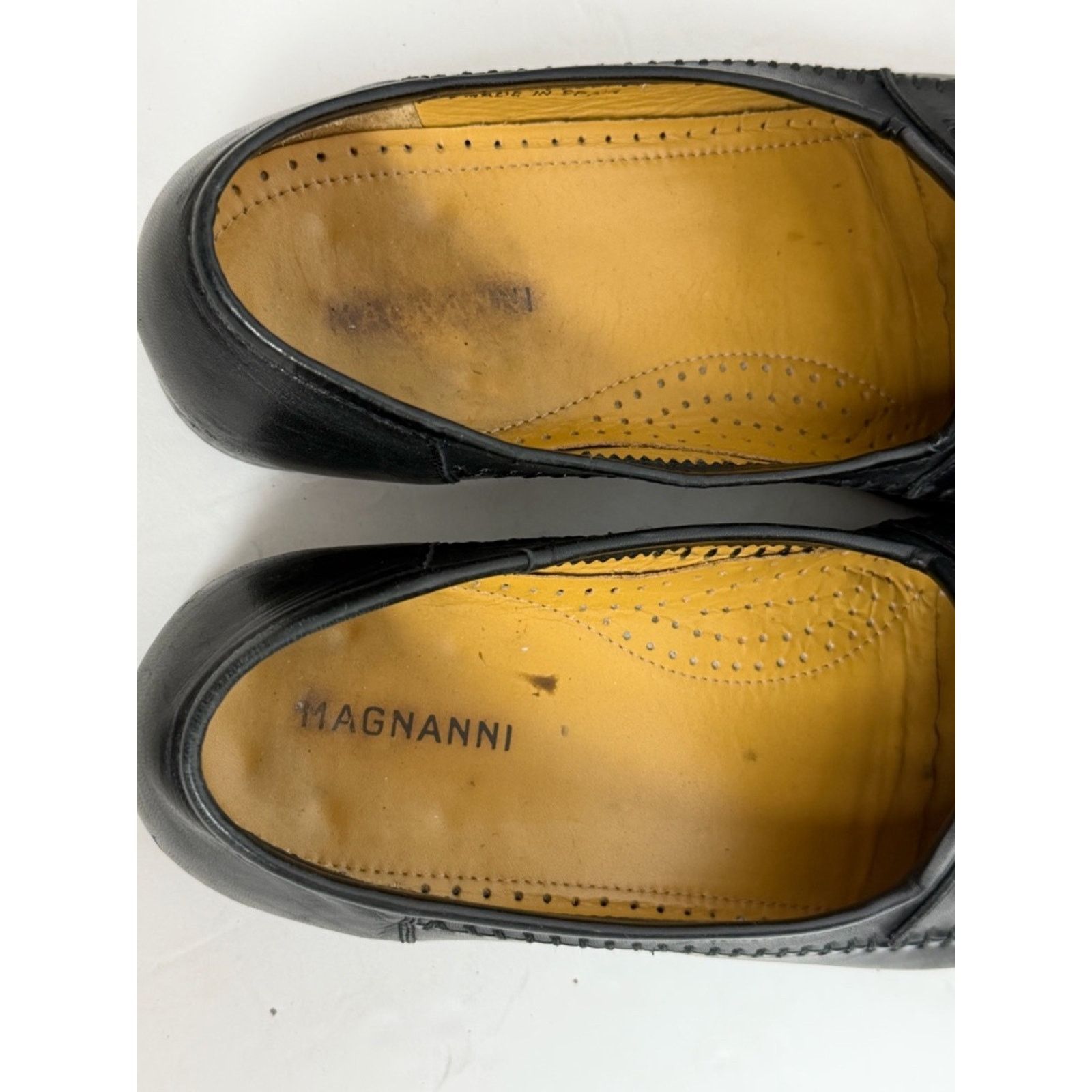 Magnanni Magnanni Carmon Black Leather Metal Bit Loafers Men’s 8.5 Size US 8.5 / EU 41-42 - 9 Thumbnail