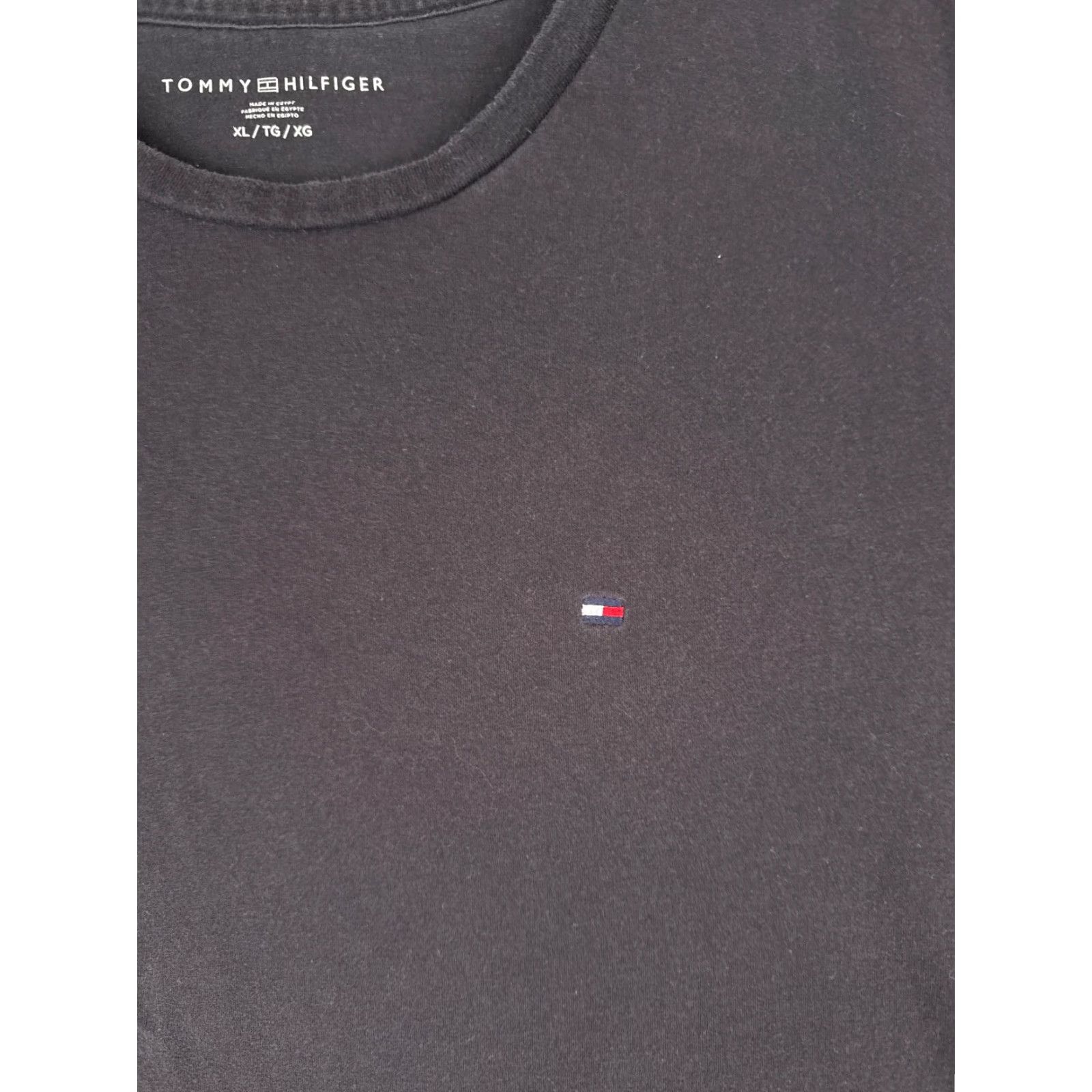 Tommy Hilfiger Tommy Hilfiger Shirt Adult XL Black Short Sleeve Crew Cotton Blend READ Size US XL / EU 56 / 4 - 6 Thumbnail