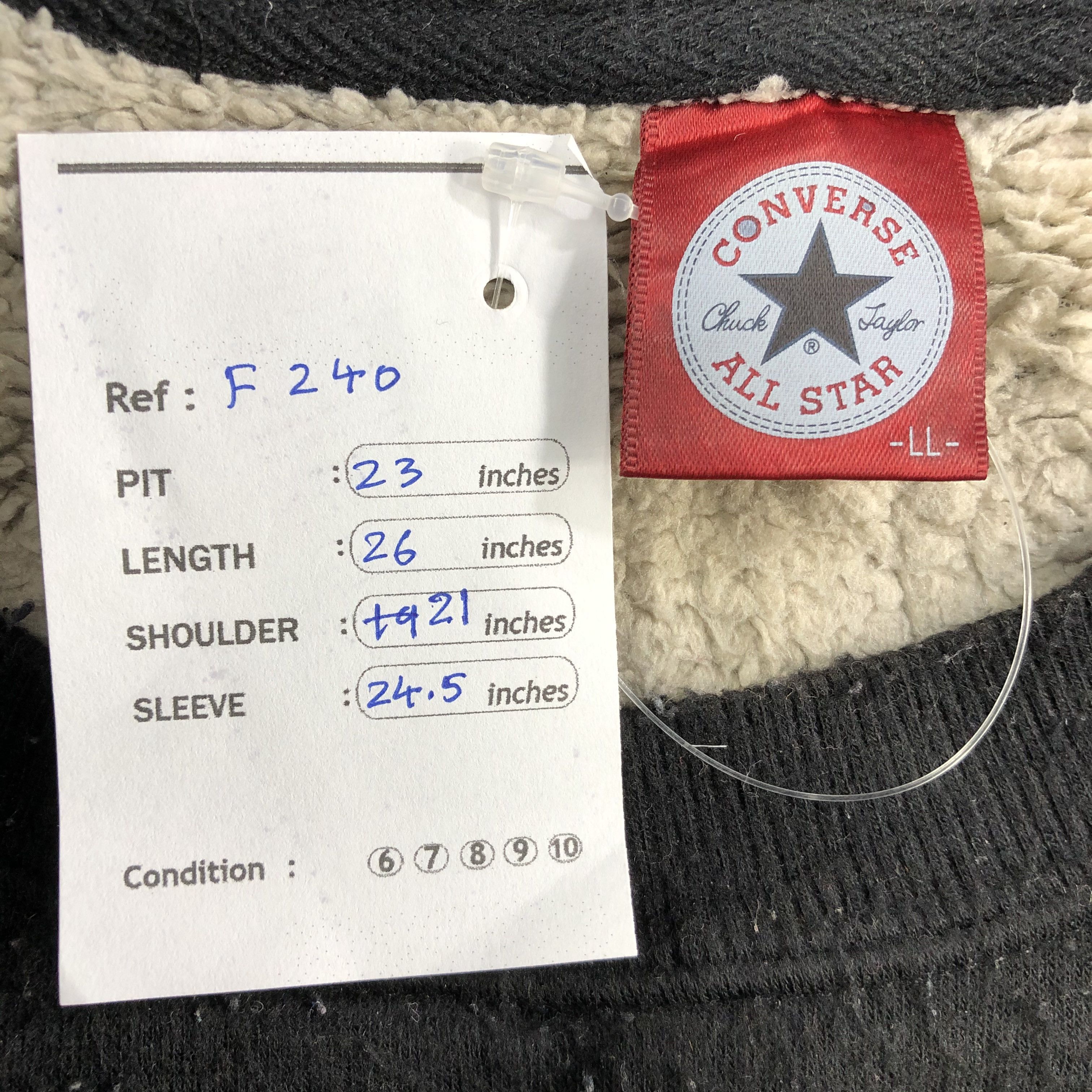Converse Converse All Star Sweatshirt Big Logo Spell Out Jumper F240 Size US L / EU 52-54 / 3 - 7 Thumbnail