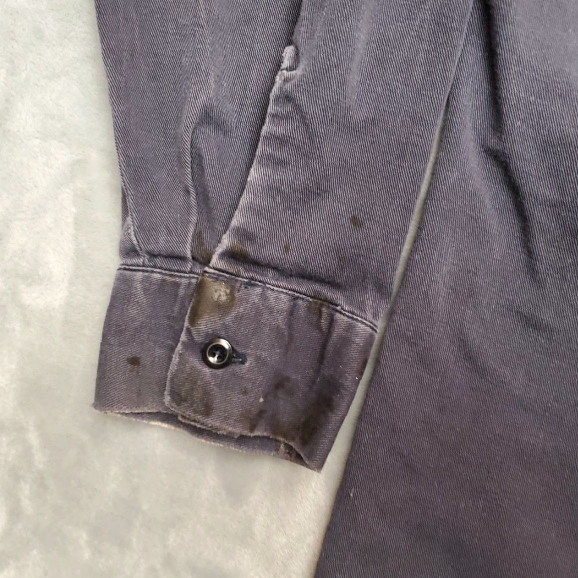 Vintage Bulwark FR Shirt Mens XL Blue 100% Cotton Twill Workwear Button-Up Long Sleeve Size US XL / EU 56 / 4 - 5 Thumbnail