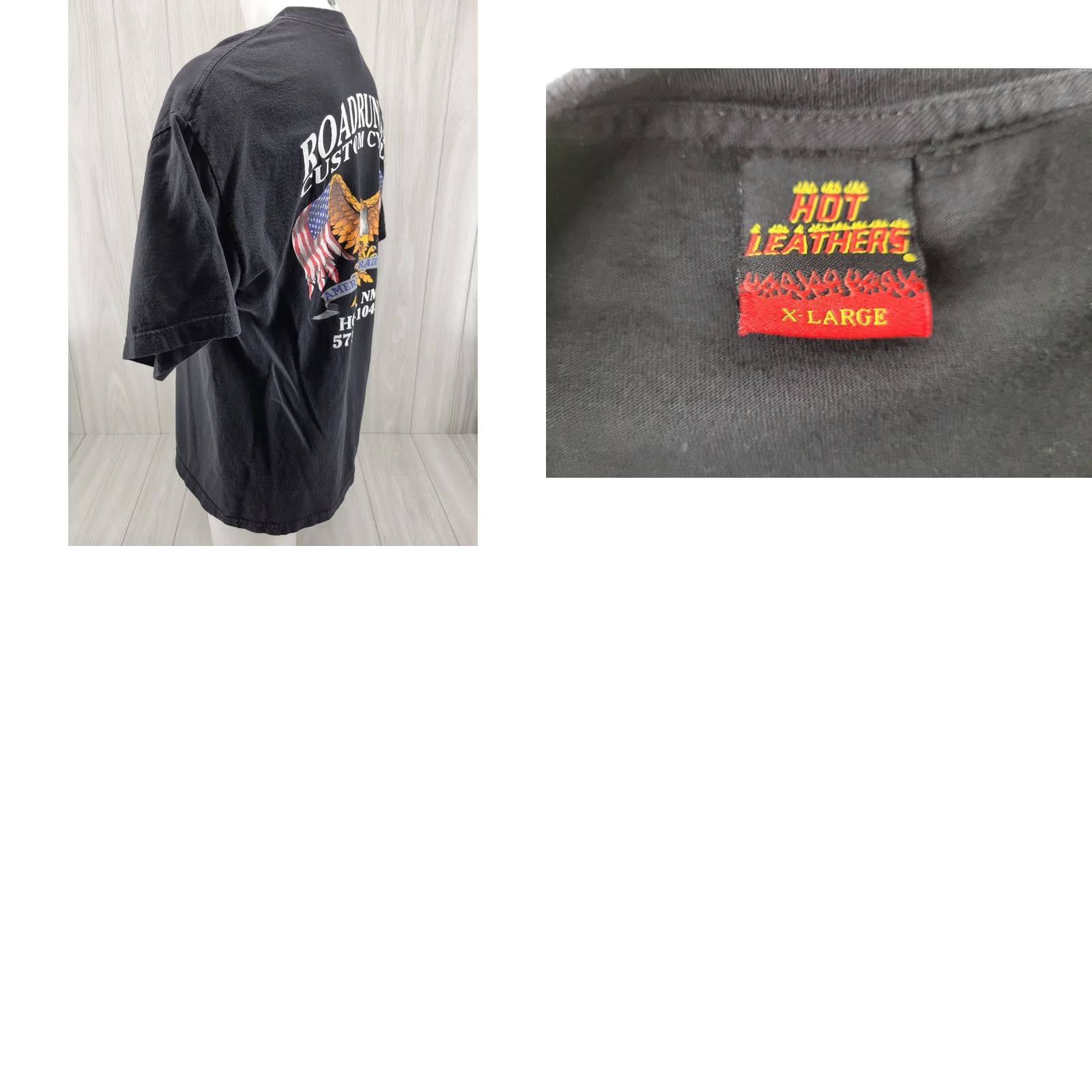 Vintage VINTAGE Roadrunner Custom Cycles Hobbs NM Mens Shirt Size XL Wolf Pack Shirt Size US XL / EU 56 / 4 - 8 Thumbnail