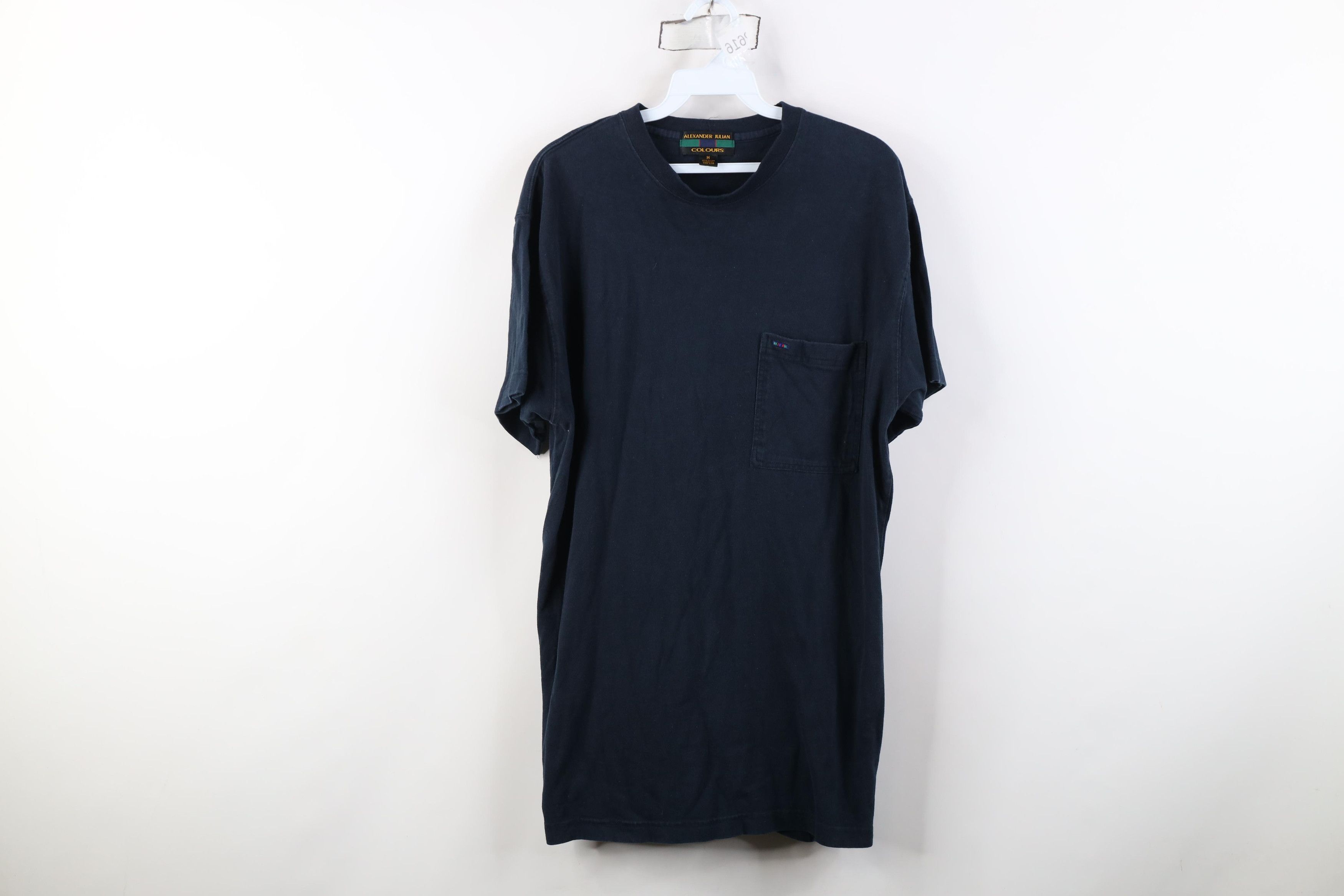 Vintage Vintage 90s Streetwear Cotton Heavyweight Pocket T-Shirt Size US M / EU 48-50 / 2 - 1 Thumbnail