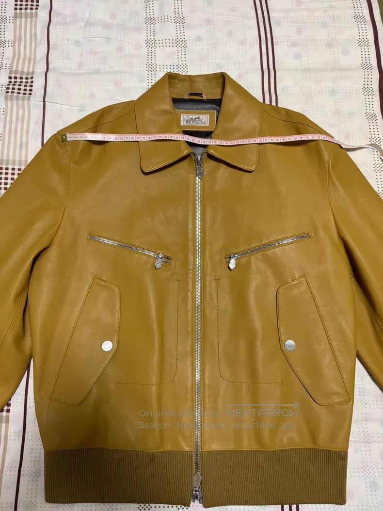 Hermes Hermes Cowhide Leather Jacket Size US L / EU 52-54 / 3 - 3 Thumbnail