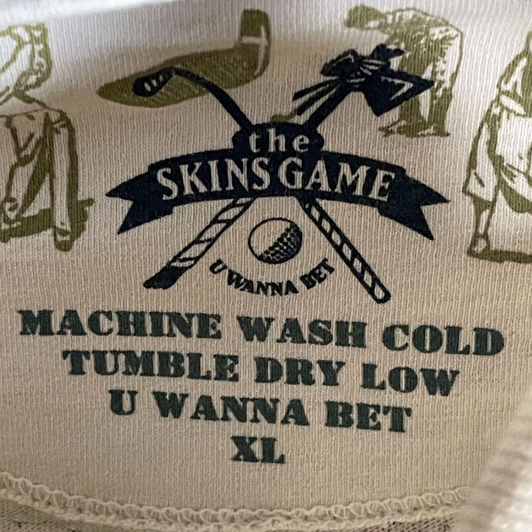 Vintage The Skins Game Polo Shirt Mens XL Beige Floral Golf Lightweight Knit Tropical Size US XL / EU 56 / 4 - 7 Thumbnail