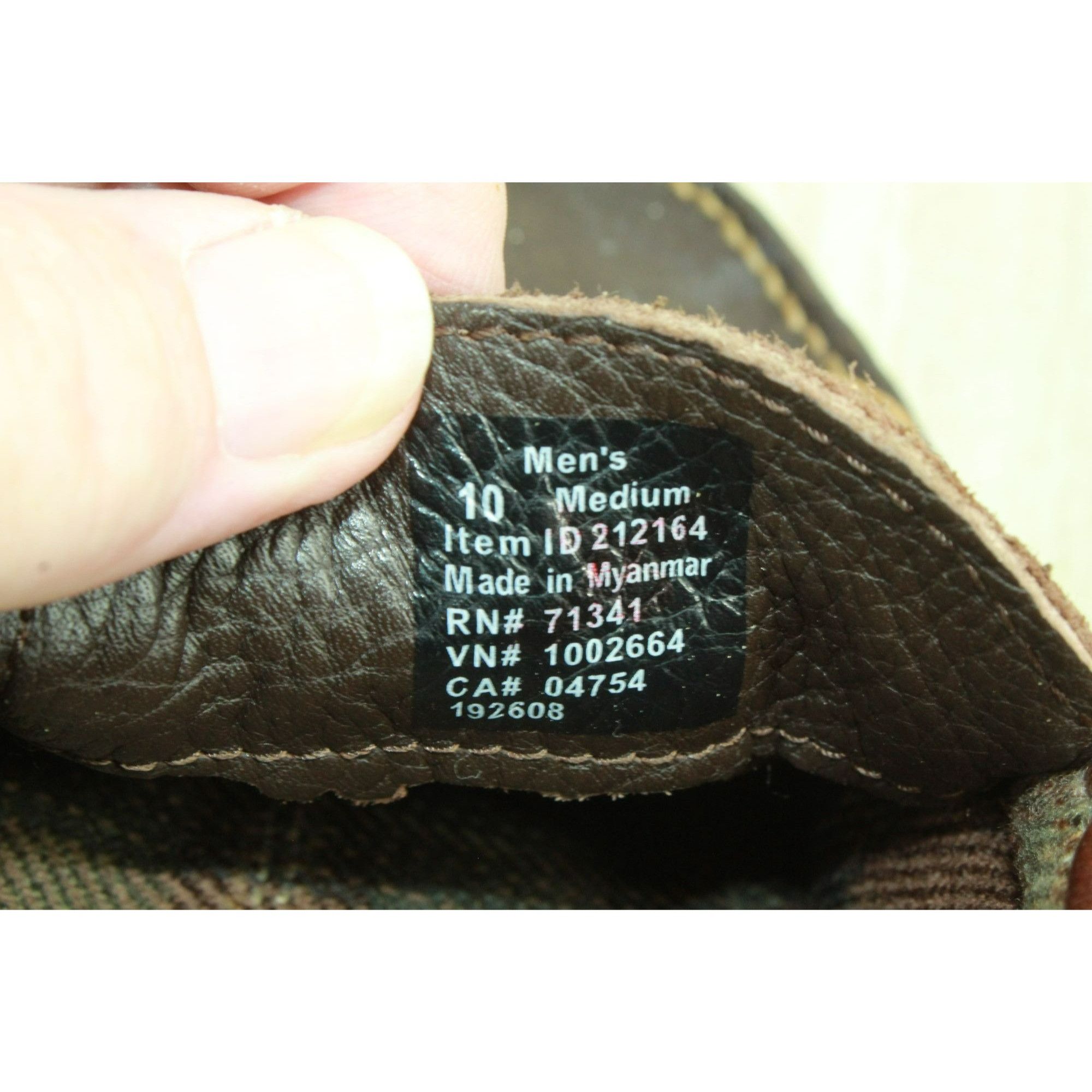 L.L. Bean LL Bean Brown Leather Flannel Lined Moccasin Slippers Size US 10 / EU 43 - 8 Thumbnail