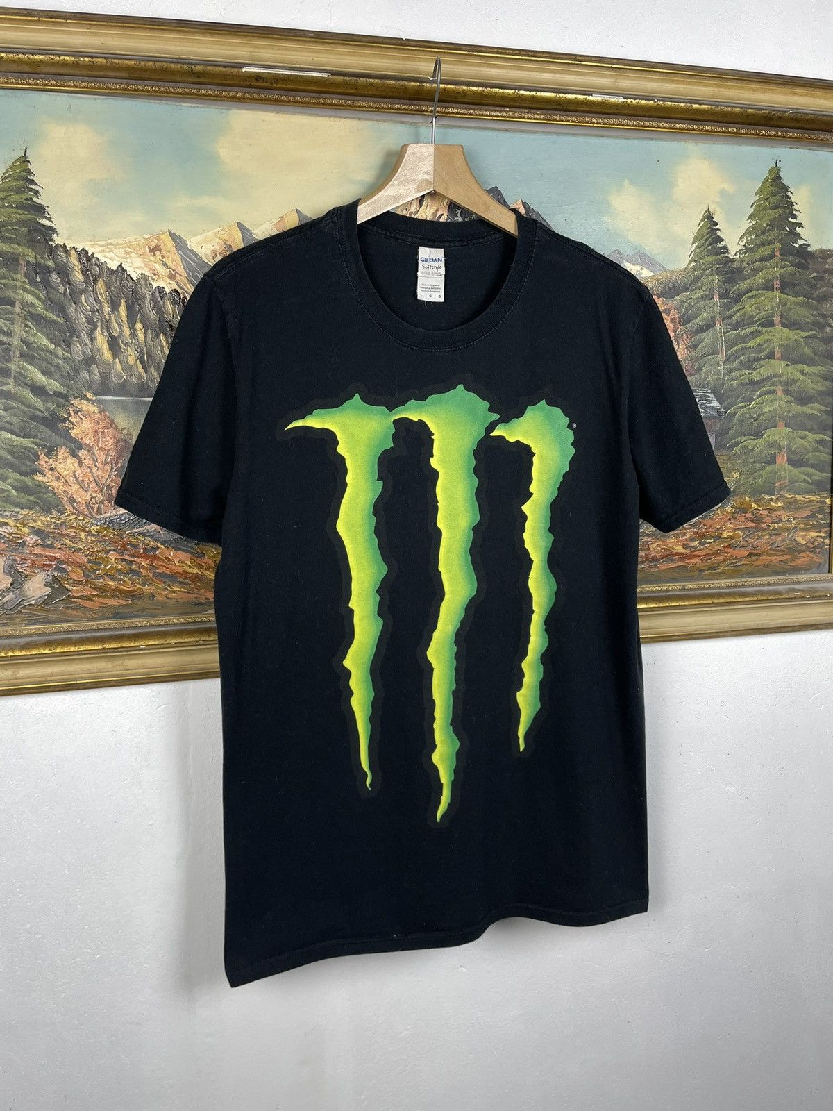 Vintage Monster Energy Vintage Y2k Black Tee Avant Garde Cyber Swag Size US L / EU 52-54 / 3 - 2 Thumbnail