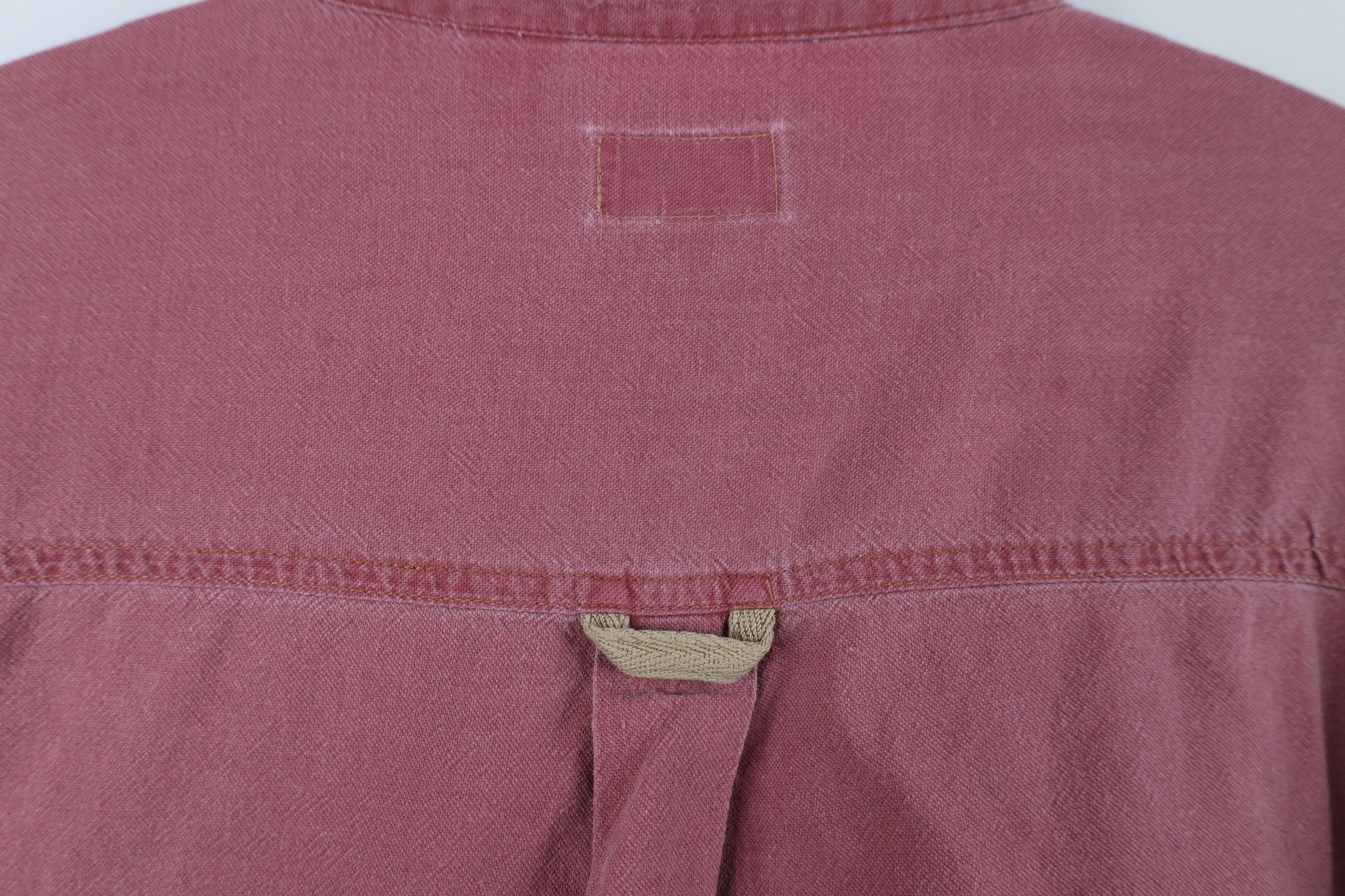 Vintage Vintage 90s Streetwear Baggy Double Pocket Button Shirt Red Size US XXL / EU 58 / 5 - 12 Thumbnail