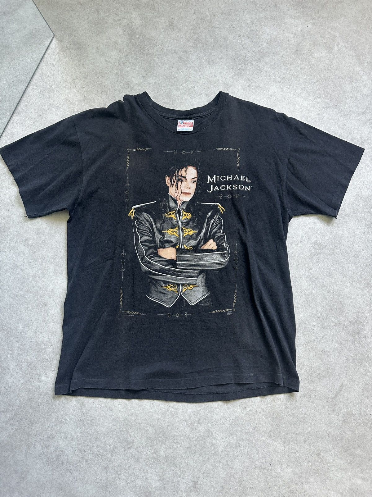Band Tees Vintage 1992 OG Michael Jackson king of pop Dangerous tour Size US XL / EU 56 / 4 - 3 Thumbnail