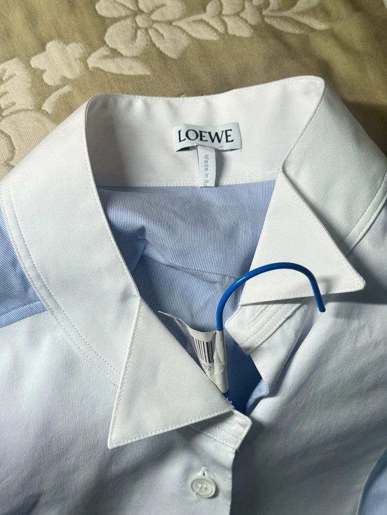 Loewe LOEWE Blue and white patchwork shirt Size XS / US 0-2 / IT 36-38 - 5 Thumbnail