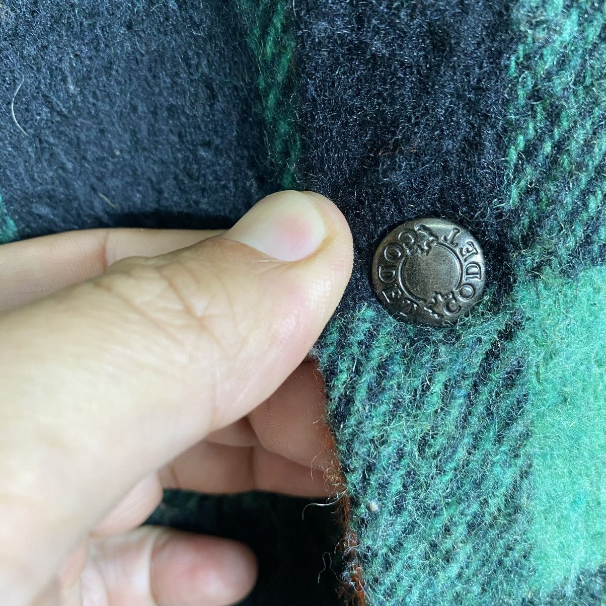 Japanese Brand Vintage 90s Codet Plaid Reversible Wool Button Jacket Size US M / EU 48-50 / 2 - 10 Thumbnail