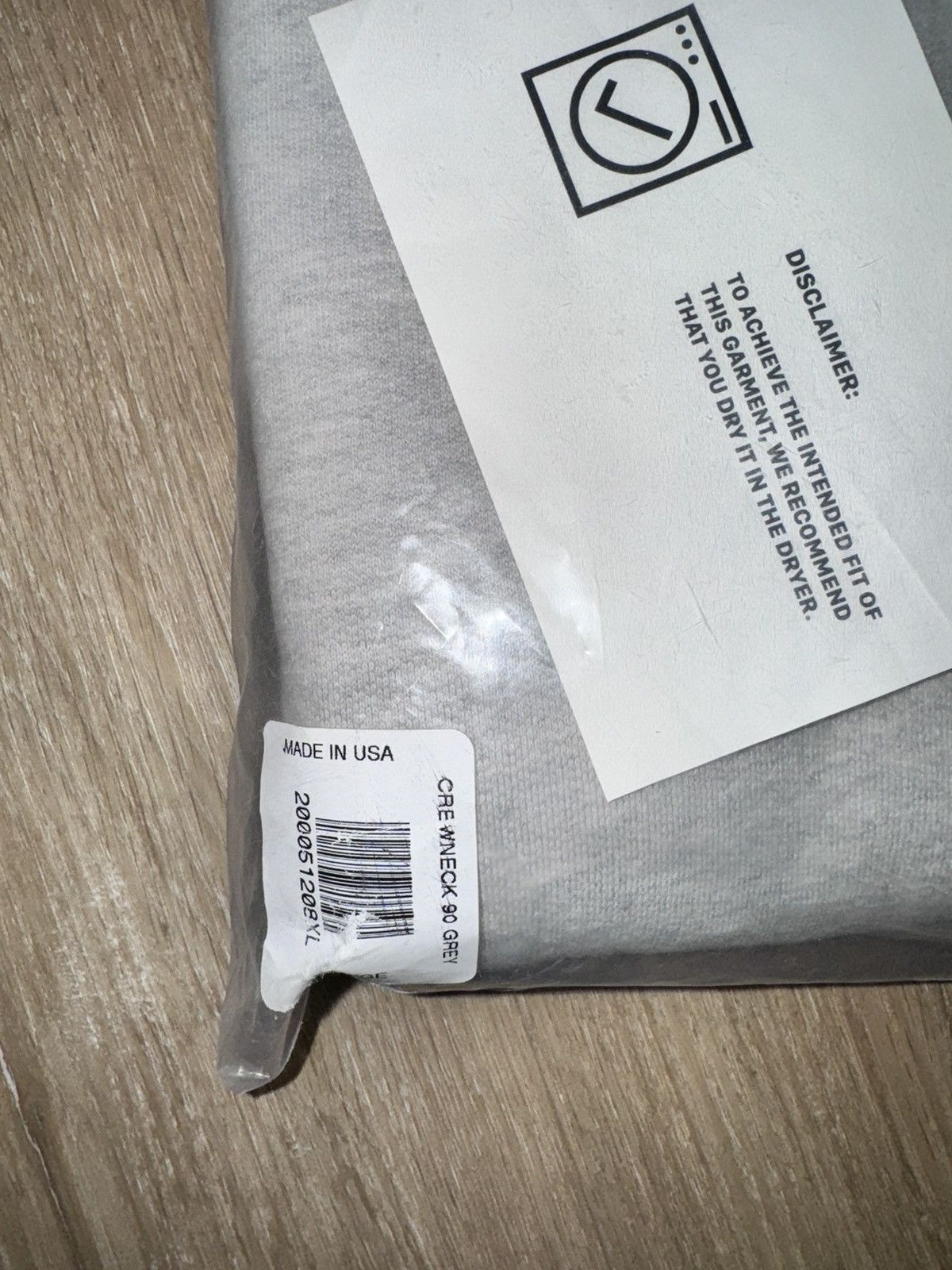 JJJJound JJJJound J/90 Crewneck Grey Size US XL / EU 56 / 4 - 2 Thumbnail