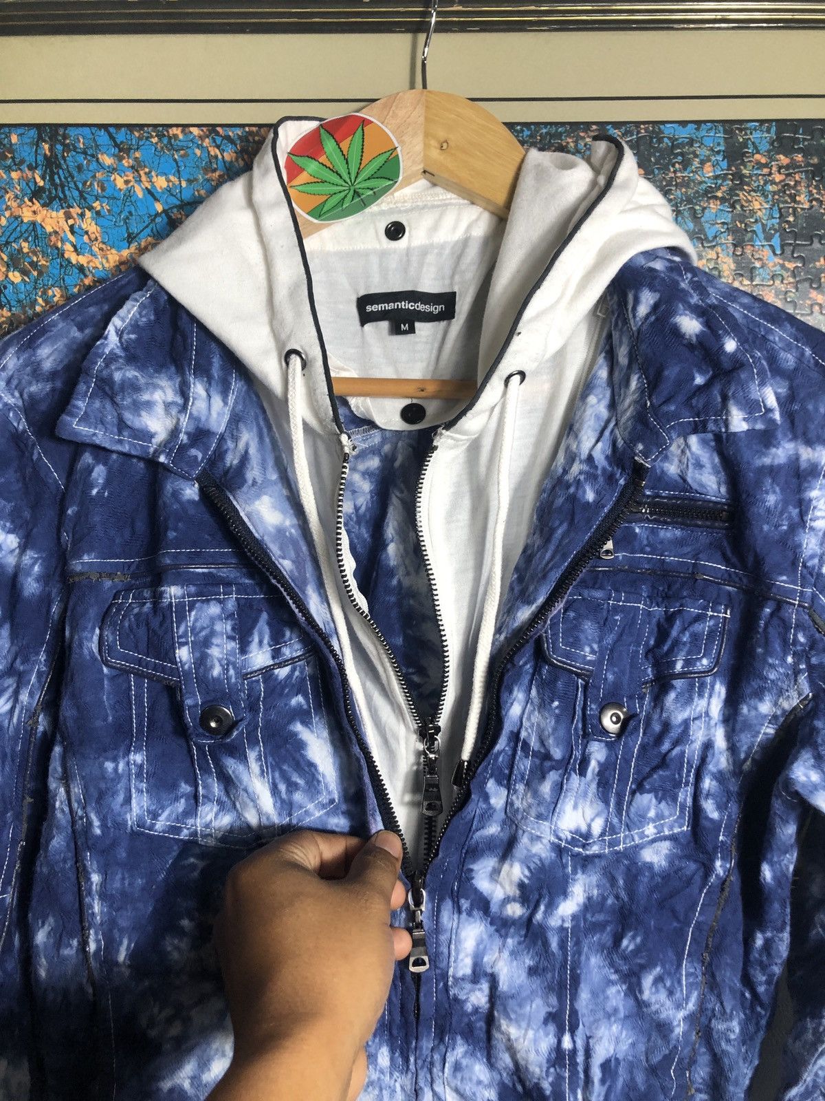 Hysteric Glamour × If Six Was Nine × semanticdesign Semantic Design Double Layer hoodie tie dye style Size US M / EU 48-50 / 2 - 7 Thumbnail