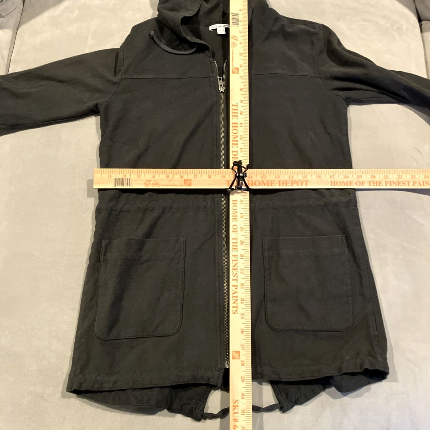 James Perse James Perse Gray Full Zip Utility Jacket Hood Drawstring Waist Women’s M Medium Size M / US 6-8 / IT 42-44 - 5 Thumbnail