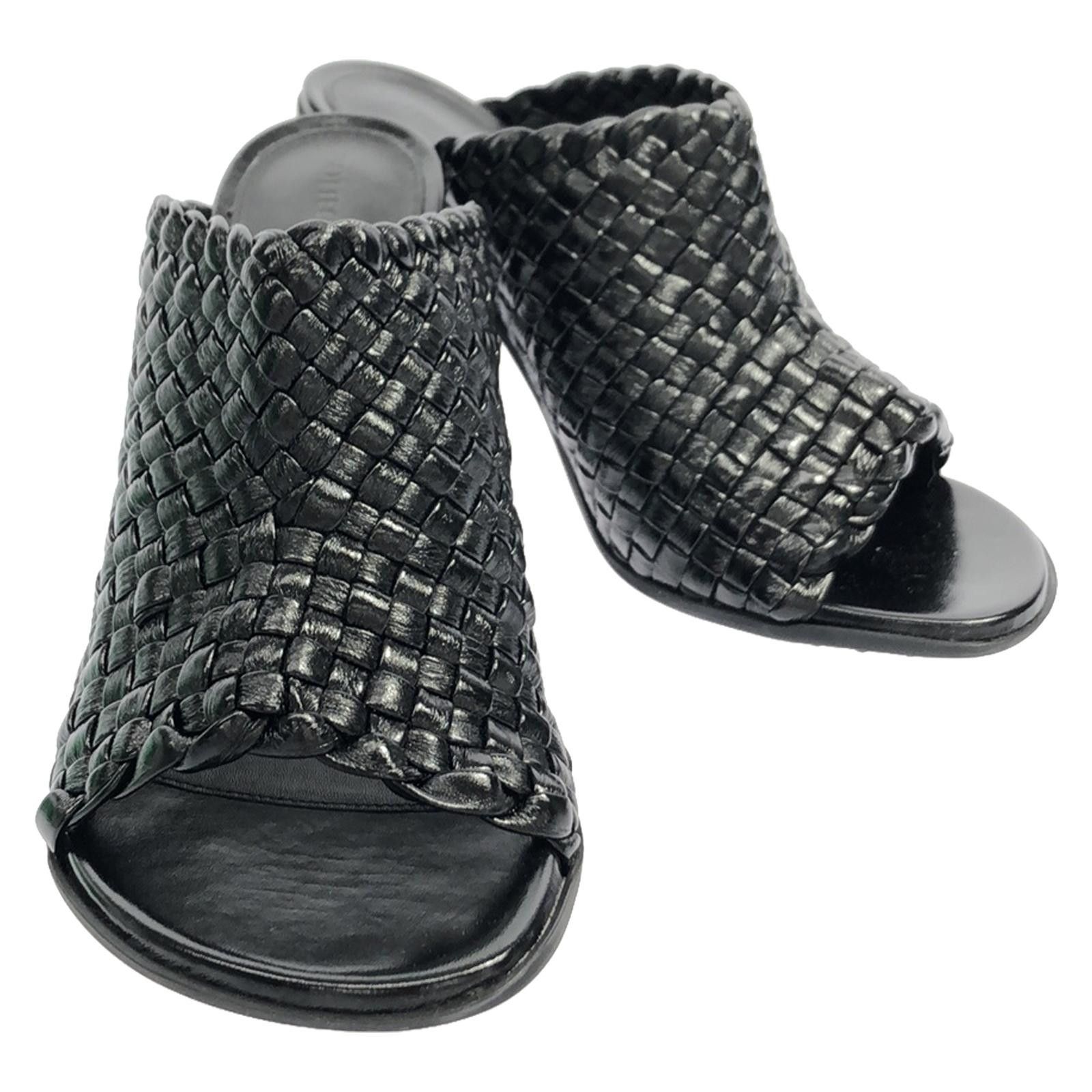 Bottega Veneta Bottega Veneta 787048V3Xz0100038 Leather Mules Leather Shoes 787048V3Xz0100038 in Black, Women's