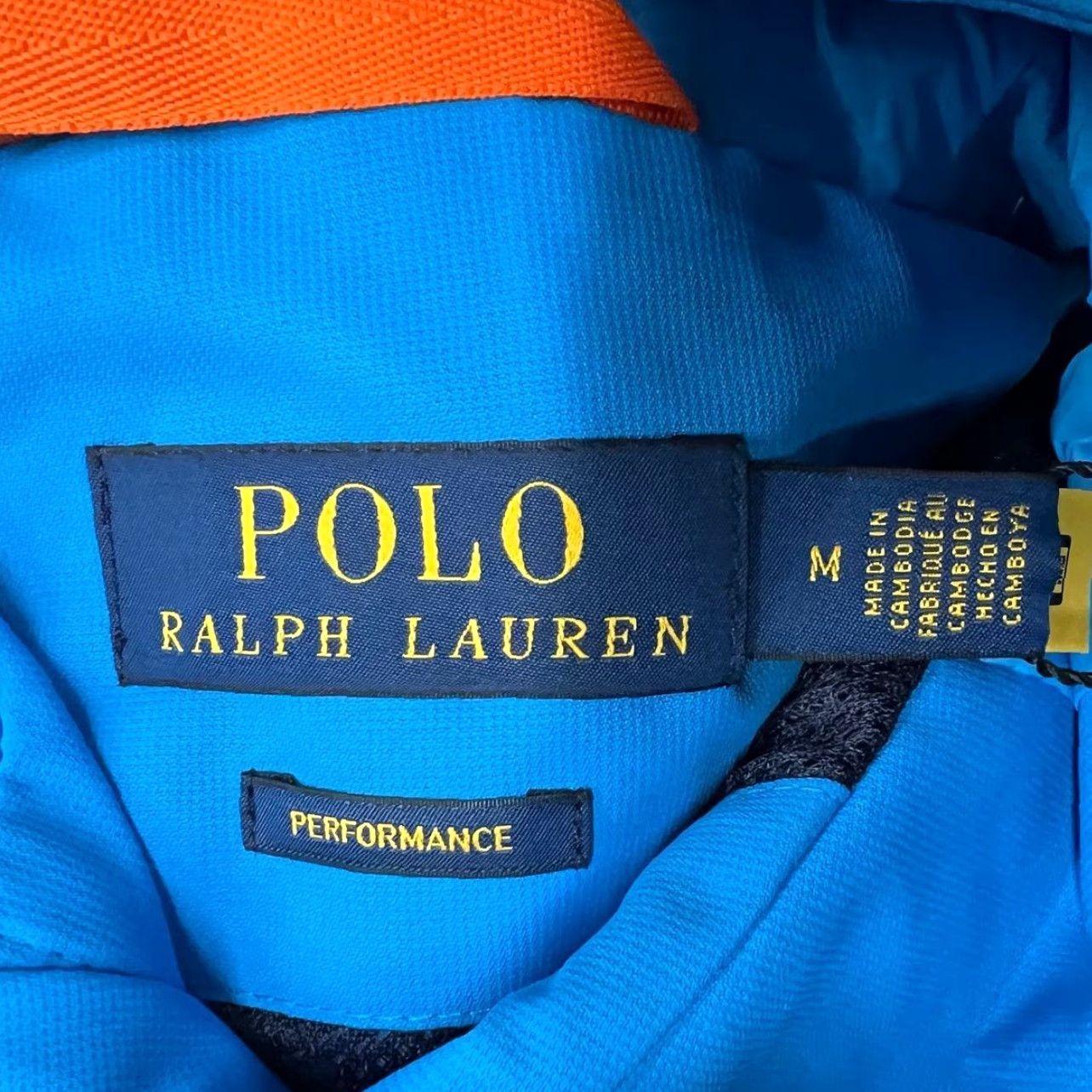 POLO RALPH LAUREN Water-Resistant Hooded Jacket Men's M Blue