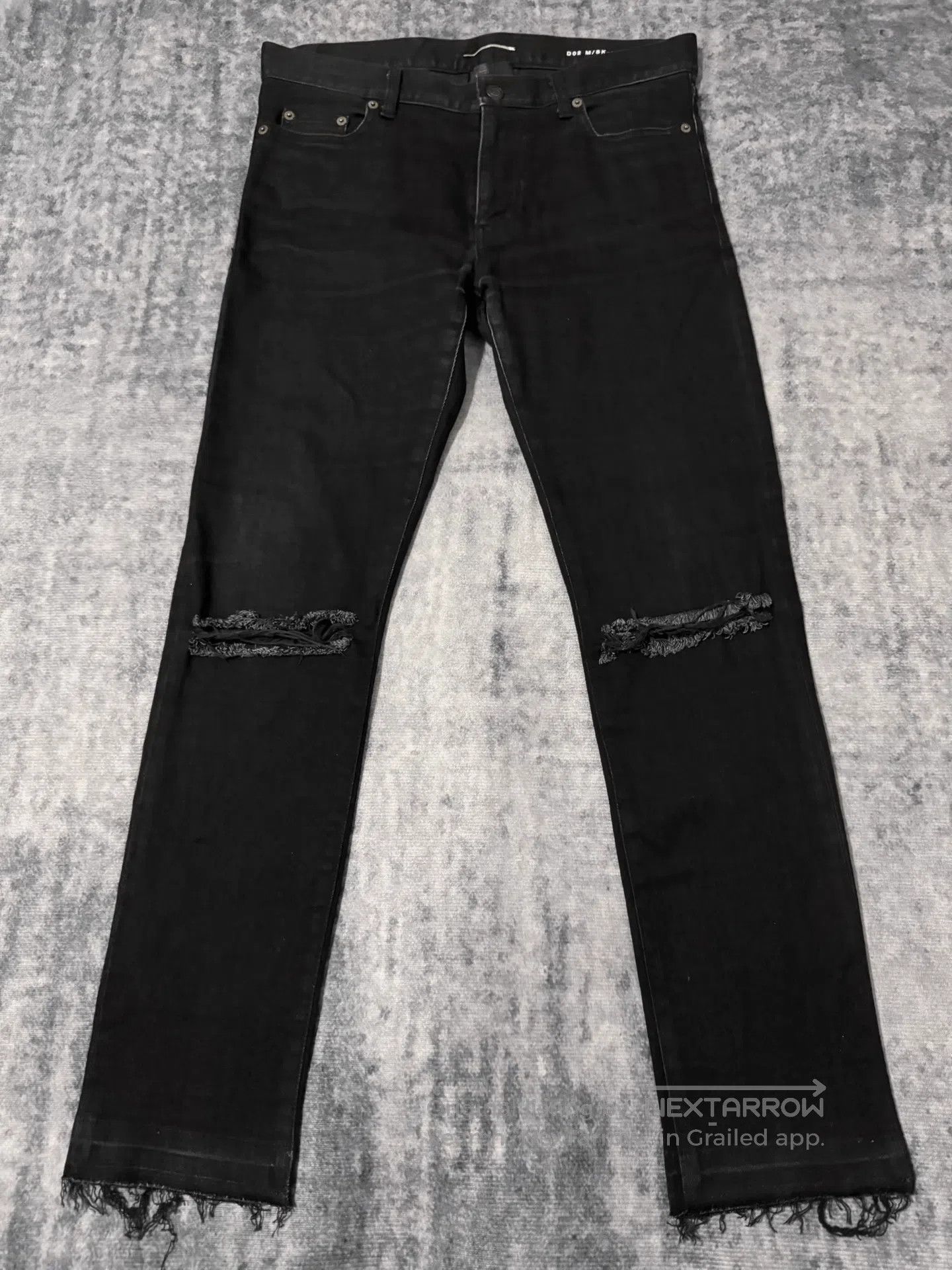 Saint Laurent Paris Saint Laurent Distressed Denim Pants. Size US 31 - 1 Thumbnail