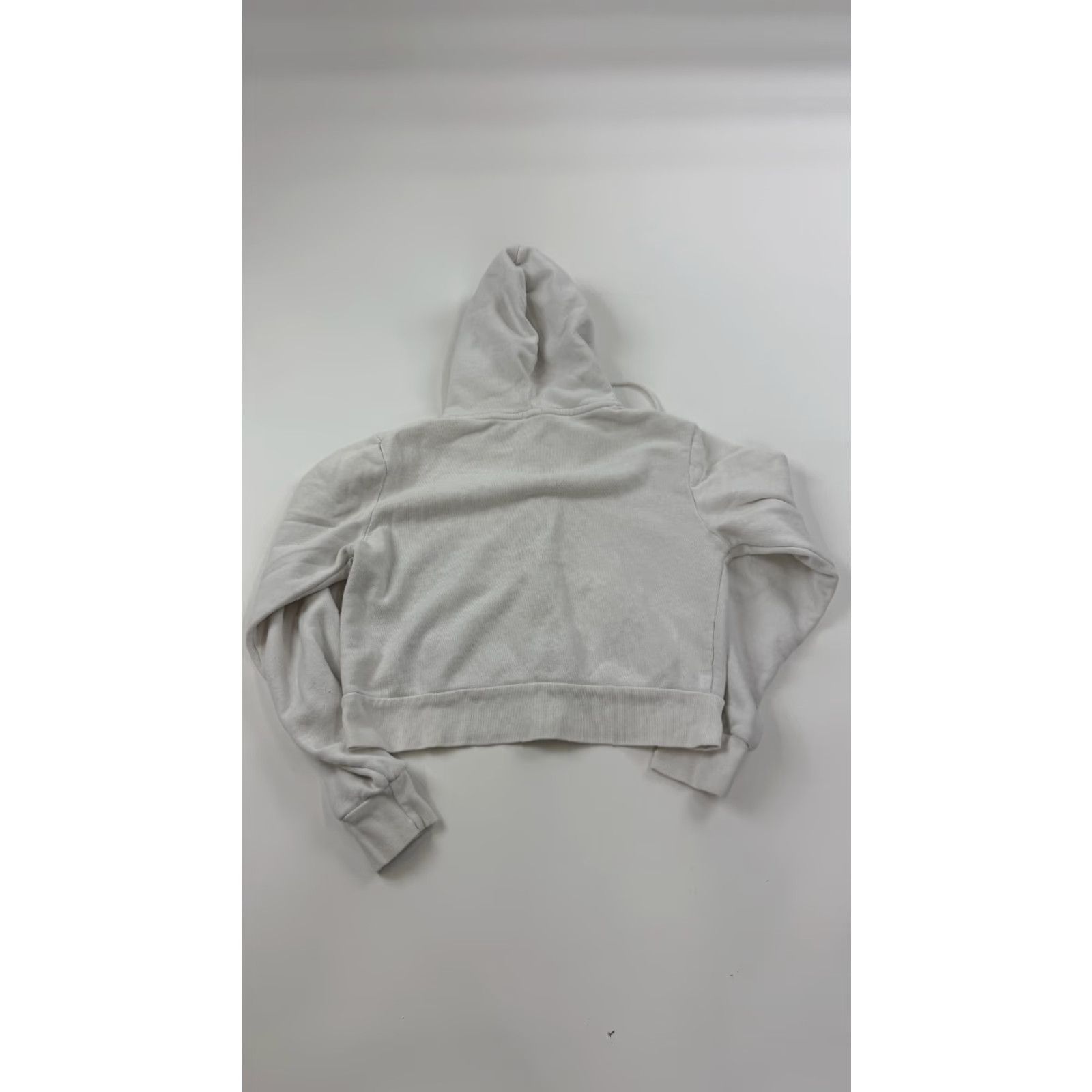 Vintage John Galt Hoodie Sweatshirt Womens One Size Gray Cropped Full Zip Hooded Long Sleeve Pockets Outdoor Fall Winter Activewear Size ONE SIZE - 5 Thumbnail