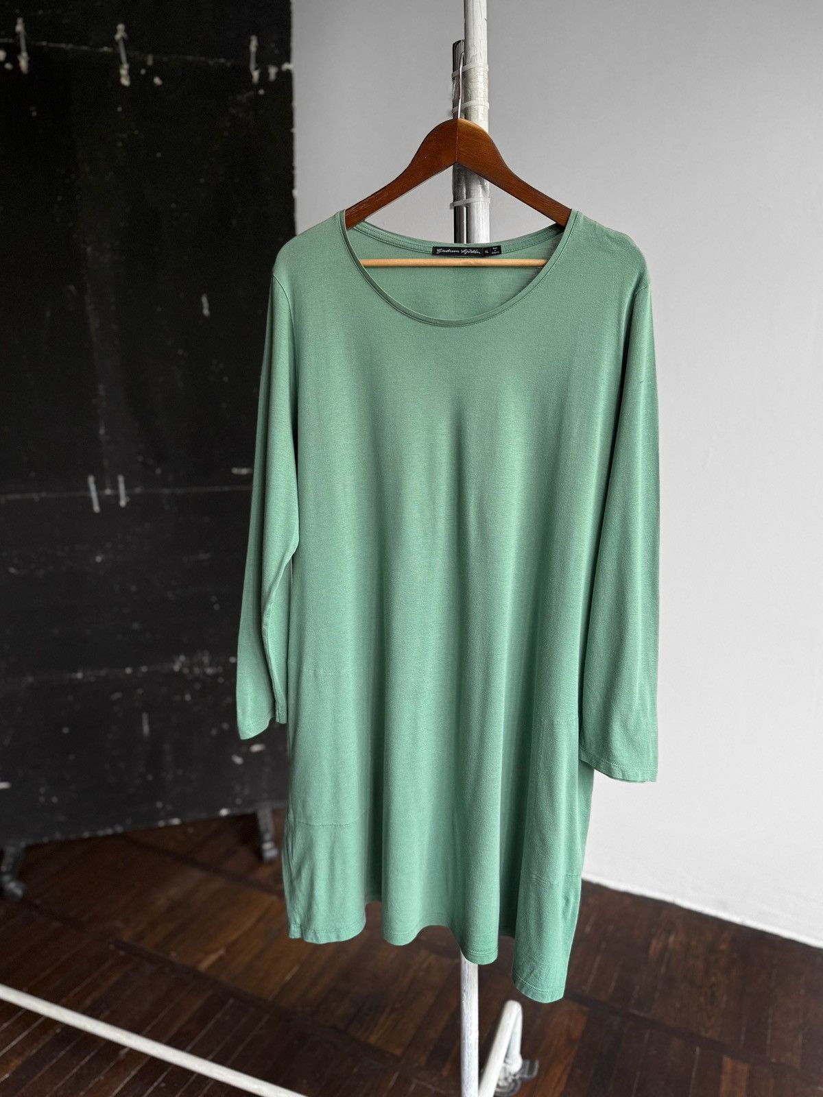 Gudrun Sjoden × Vintage Gudrun Sjoden Womens Teal Organic Cotton Dress Pockets Size XL / US 12-14 / IT 48-50 - 1 Thumbnail