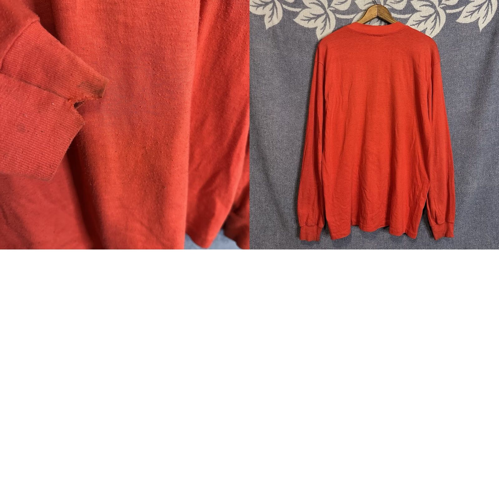 Vintage VINTAGE Grateful Dead Blues for Allah Long Sleeve Shirt Mens L Red 1980s Graphic Tee Cotton Blend USA Size US L / EU 52-54 / 3 - 8 Thumbnail