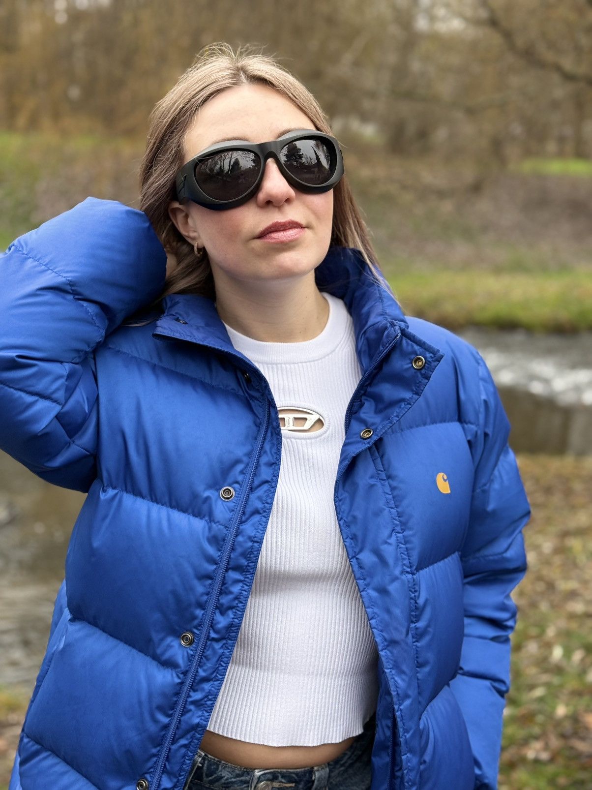 Carhartt Carhartt WIP Down Feather Blue Demy Jacket 80/20 Size XS / US 0-2 / IT 36-38 - 1 Thumbnail