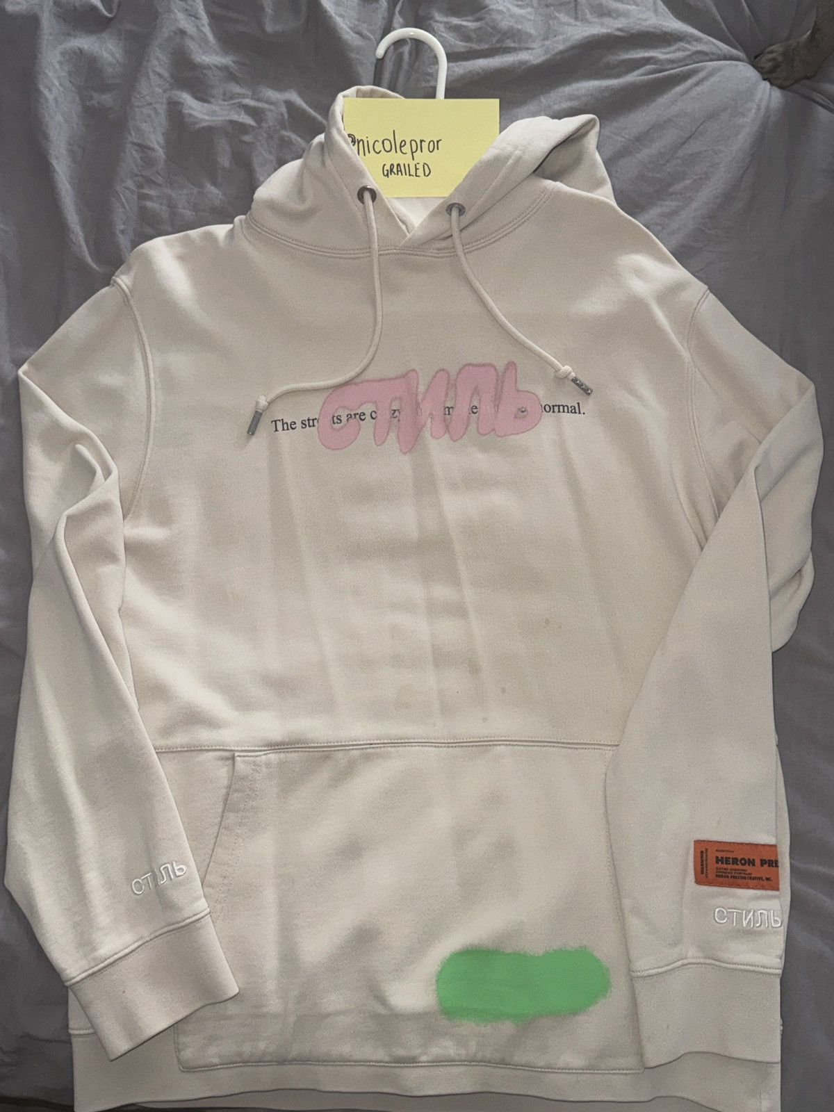 Heron Preston Heron Preston Spray Hoodie Size US S / EU 44-46 / 1 - 1 Thumbnail