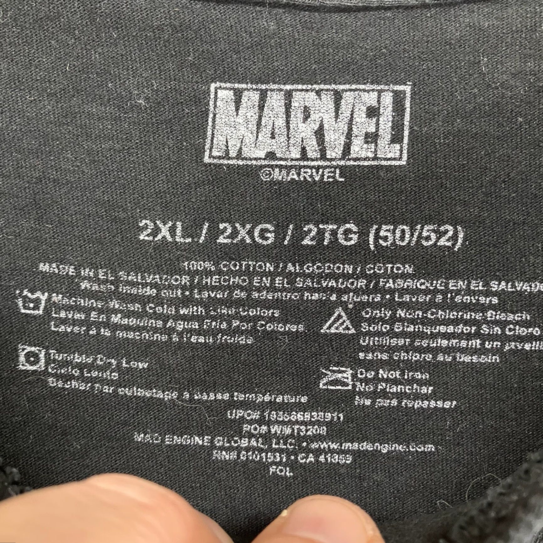 Vintage Marvel X-Men T-Shirt 2XL Black Graphic Print Crew Neck Short Sleeve Comics Retro Mens Size US XXL / EU 58 / 5 - 4 Thumbnail