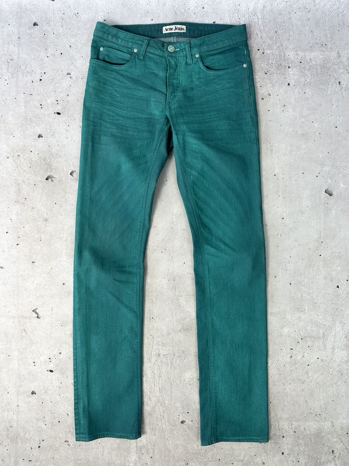 Acne Studios Acne Studios Hep Used Twill Jade Green Women’s Jeans Size 30" / US 8 / IT 44 - 1 Thumbnail