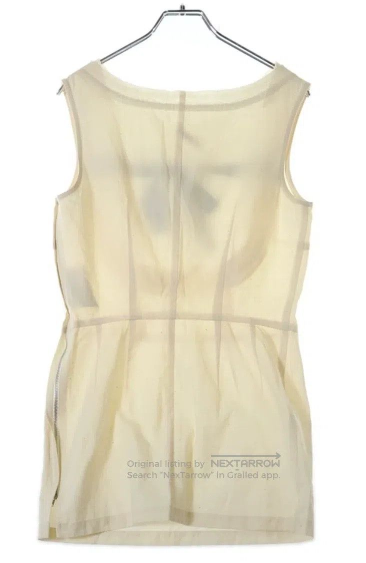 Comme des Garcons Comme Des Garcons Ivory Belted Sleeveless Dress Size S / US 4 / IT 40 - 2 Thumbnail