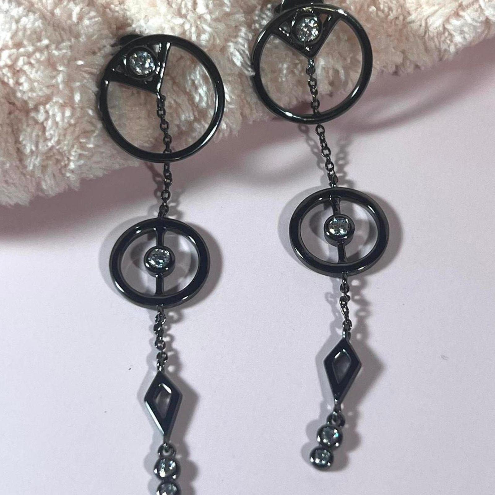 Jewelry Hespera Black Drop Earrings, Women's