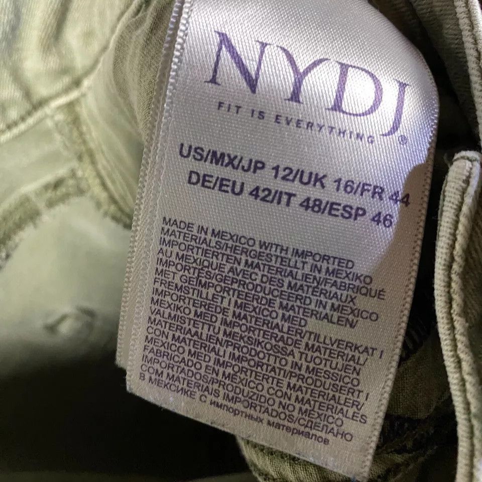 NYDJ NYDJ Jeans Women's Size 12 Sheri Ankle Denim Stretch Size 32" / US 10 / IT 46 - 7 Thumbnail
