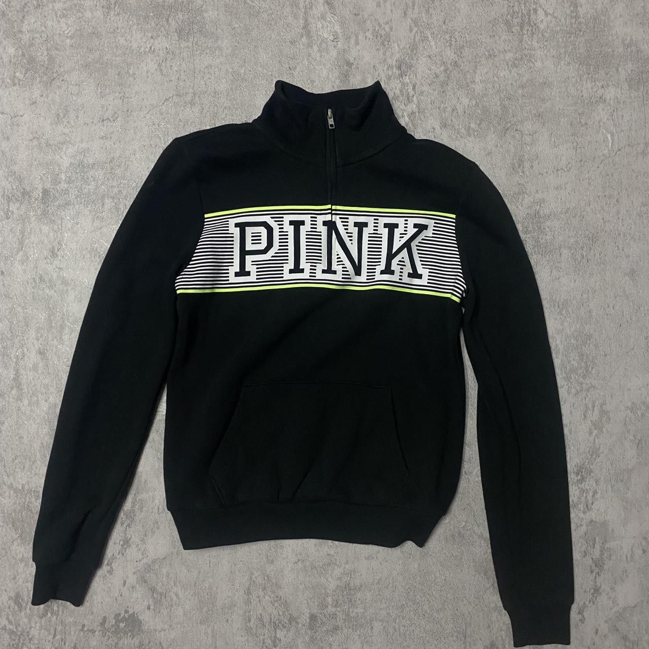 Victoria's Secret Black and yellow Victoria's Secret PINK zip up sweatshirt Size XS / US 0-2 / IT 36-38 - 1 Thumbnail