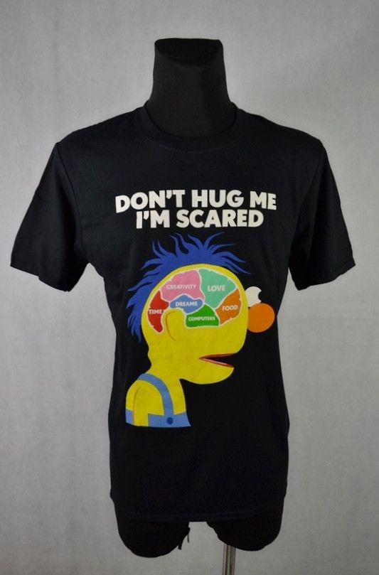 Cartoon Network Don't Hug Me I'm Scared Horror TV Series Psycho Cartoon Tee Size US M / EU 48-50 / 2 - 1 Thumbnail