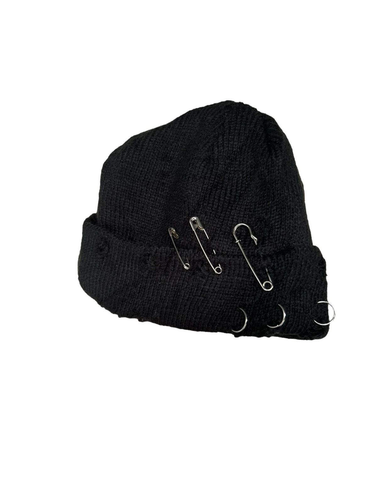 Japanese Brand × Kapital × Vintage Distressed Punk Bondage Style Beanie Hats ☠️☠️ Size ONE SIZE - 2 Thumbnail