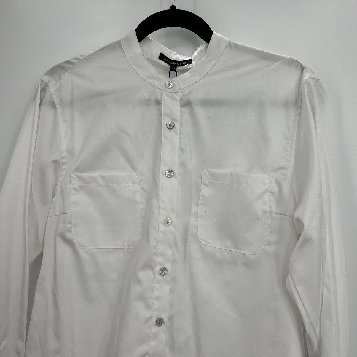 Marissa Webb NWT Marissa Webb Lennox Cotton Tie-Back Button Shirt Top Size XS / US 0-2 / IT 36-38 - 5 Thumbnail