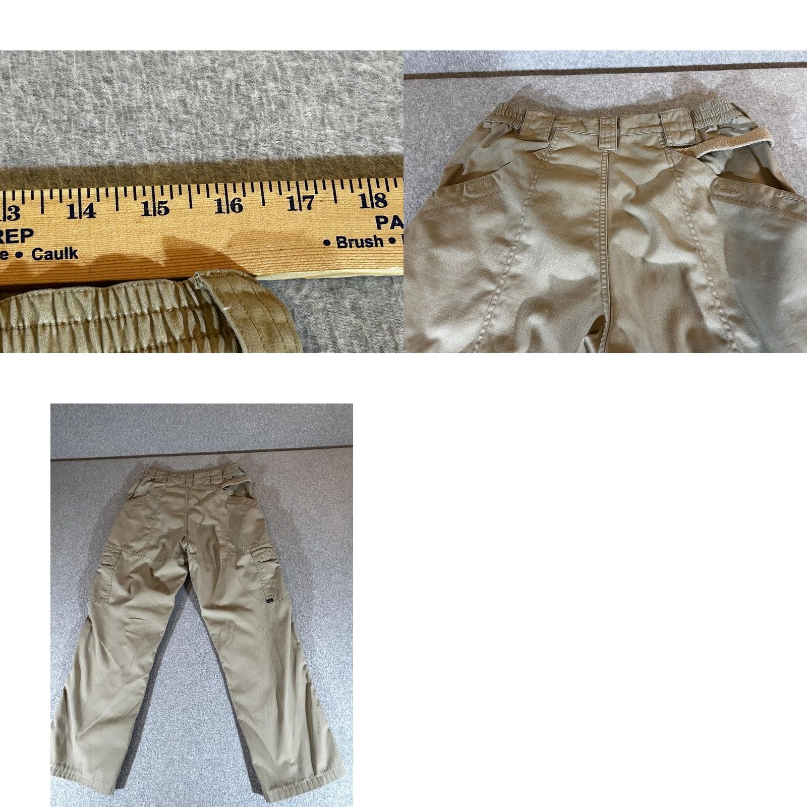 Vintage 5.11 Tactical Pants Mens 32x28 Khaki Cargo Ripstop Workwear Taclite Pro Cargo Pants Mens 32 Beige KD 5.11 Mens Pants Beige 32x28 Size US 32 / EU 48 - 8 Thumbnail