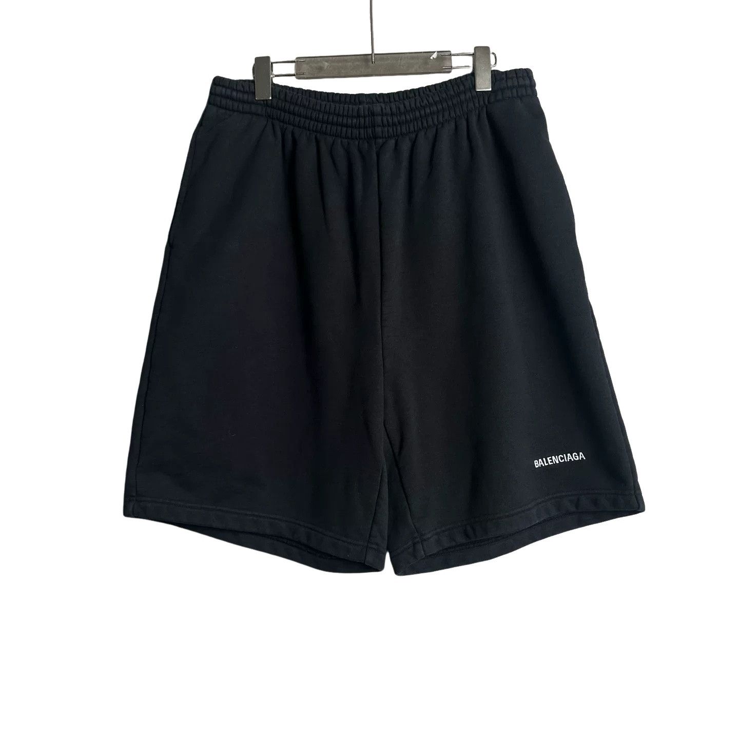 Balenciaga Balenciaga Embroidered Logo Sweat Shorts XS Size US 28 / EU 44 - 1 Thumbnail