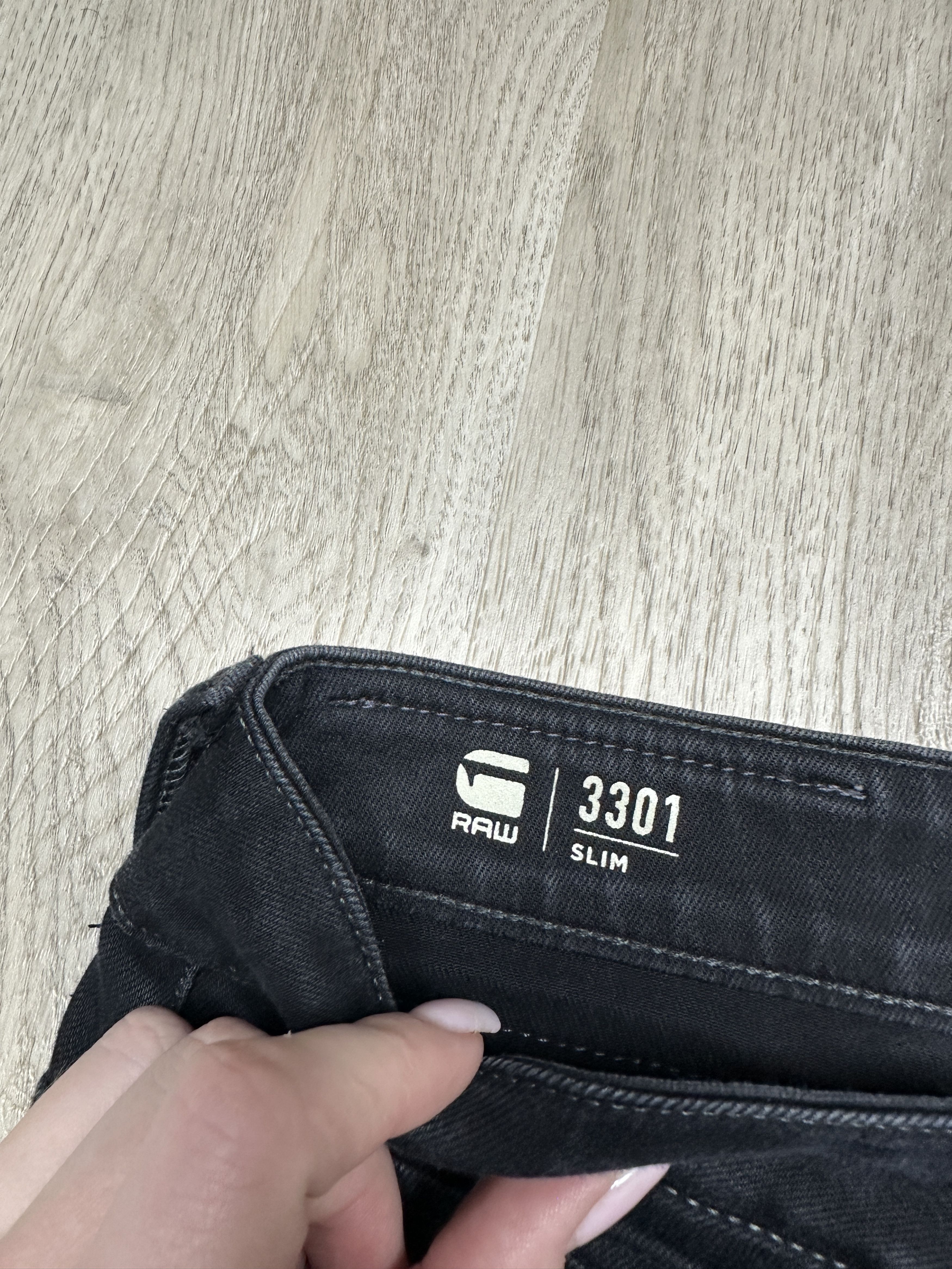 G-Star G Star Raw 3301 Slim Mens Denim Pants Jeans Size US 33 - 4 Thumbnail