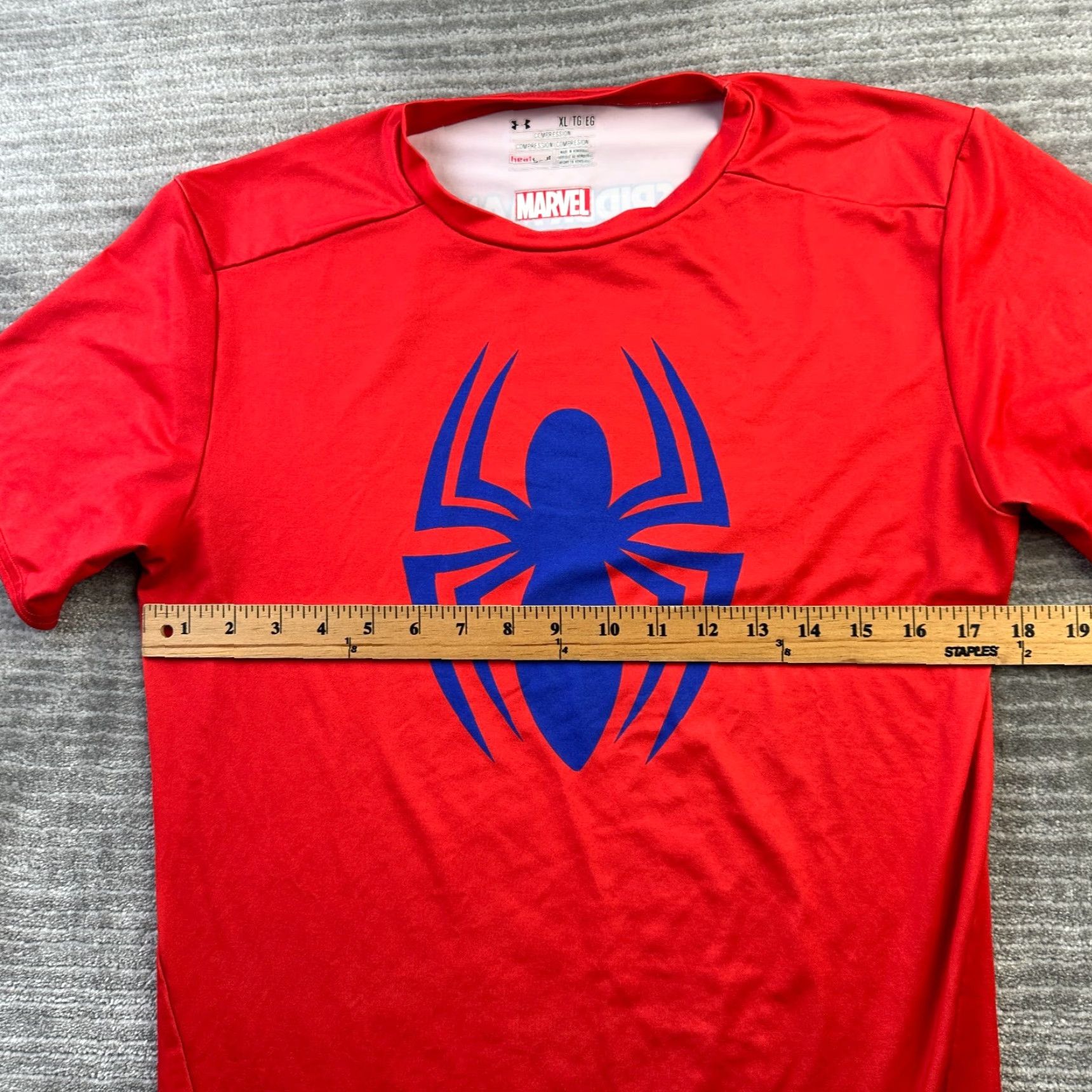 Under Armour Under Armour Shirt Mens XL Red Spiderman Compression Alter Ego Size US XL / EU 56 / 4 - 7 Thumbnail