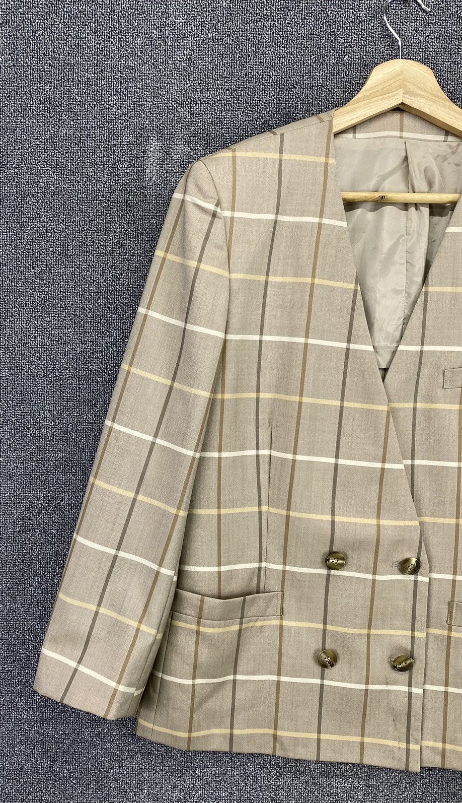 Burberry Vintage Burberry Shadows Plaid Checkered Coat Jacket Size M / US 6-8 / IT 42-44 - 3 Thumbnail